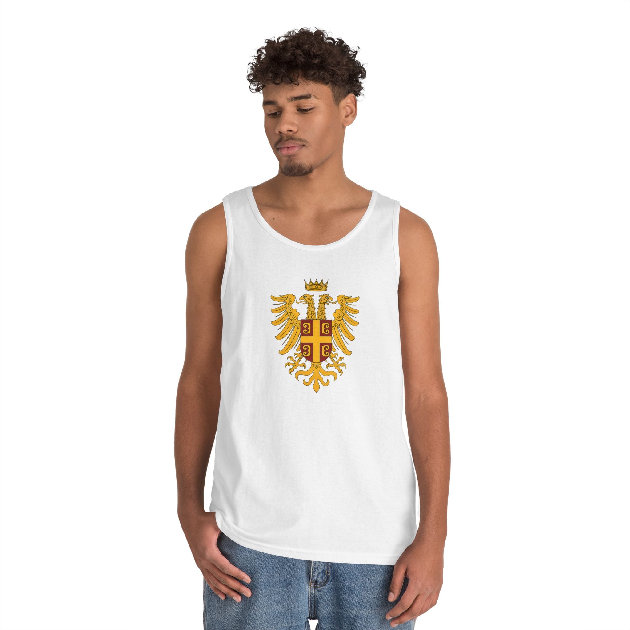 Byzantine Eagle Royal Crest Unisex Heavy Cotton Tank Top