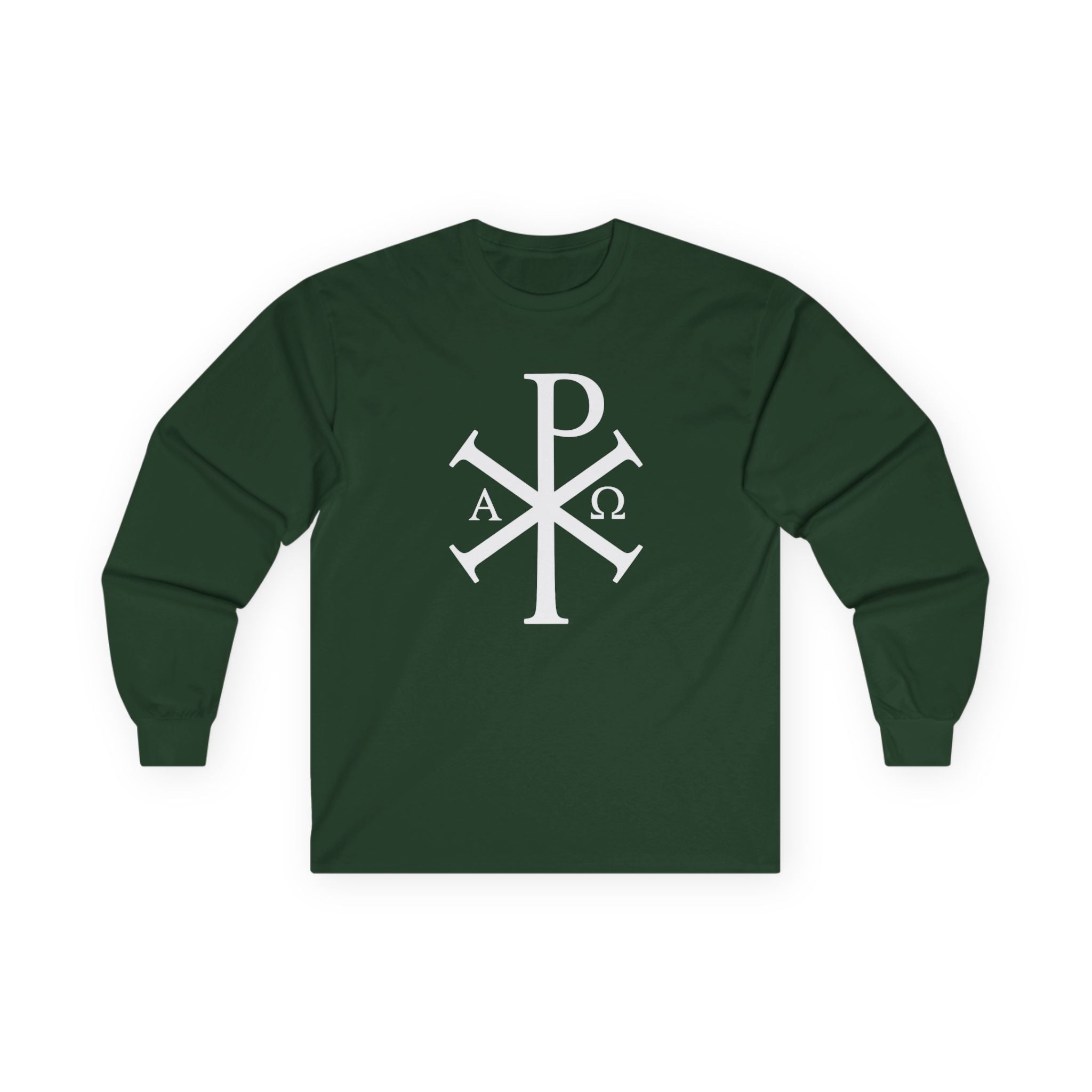 Stylish Long Sleeve T-Shirt with Pi Chi Rho Design