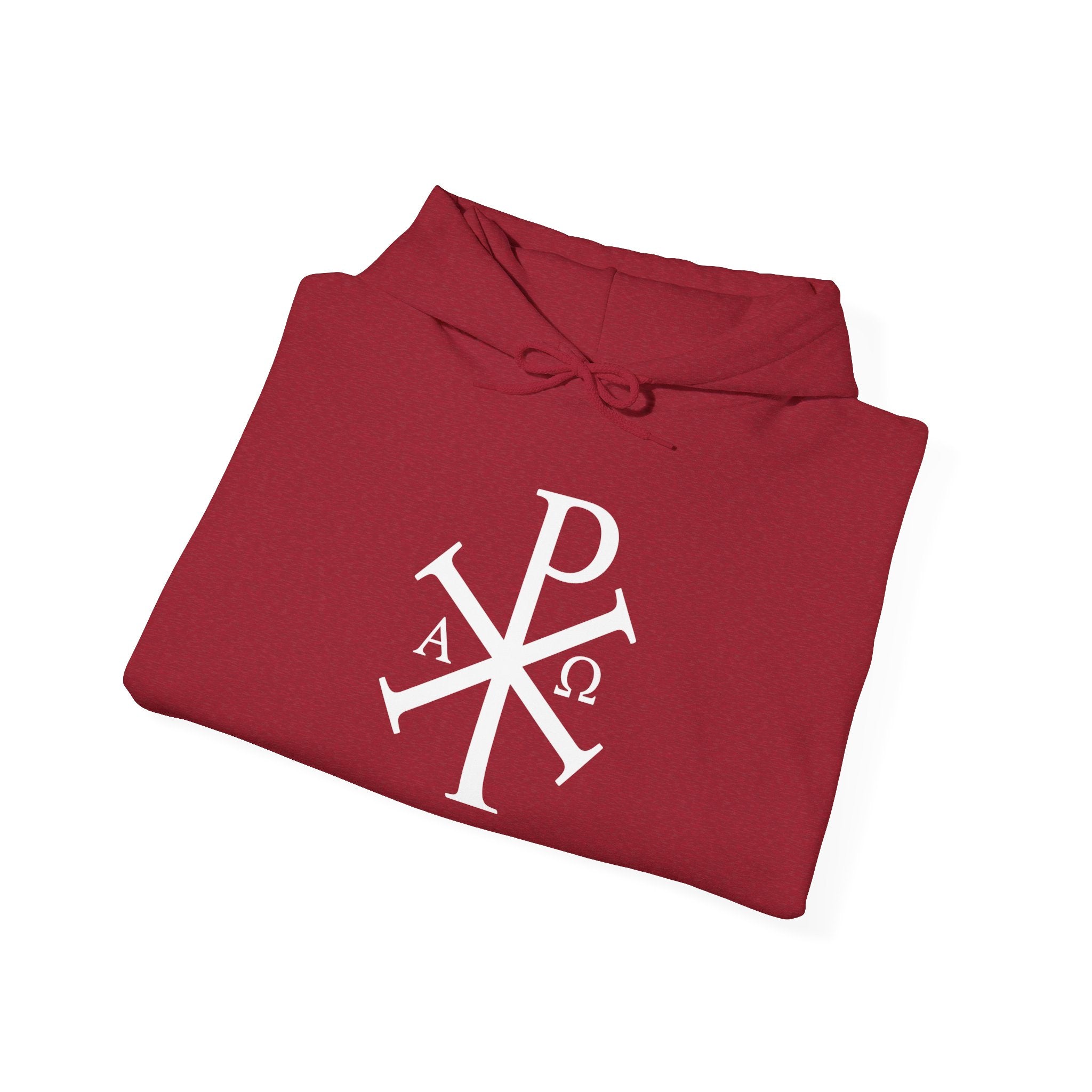Pi Chi Rho White Design Graphic Pull Over Hoodie Sweatshirt
