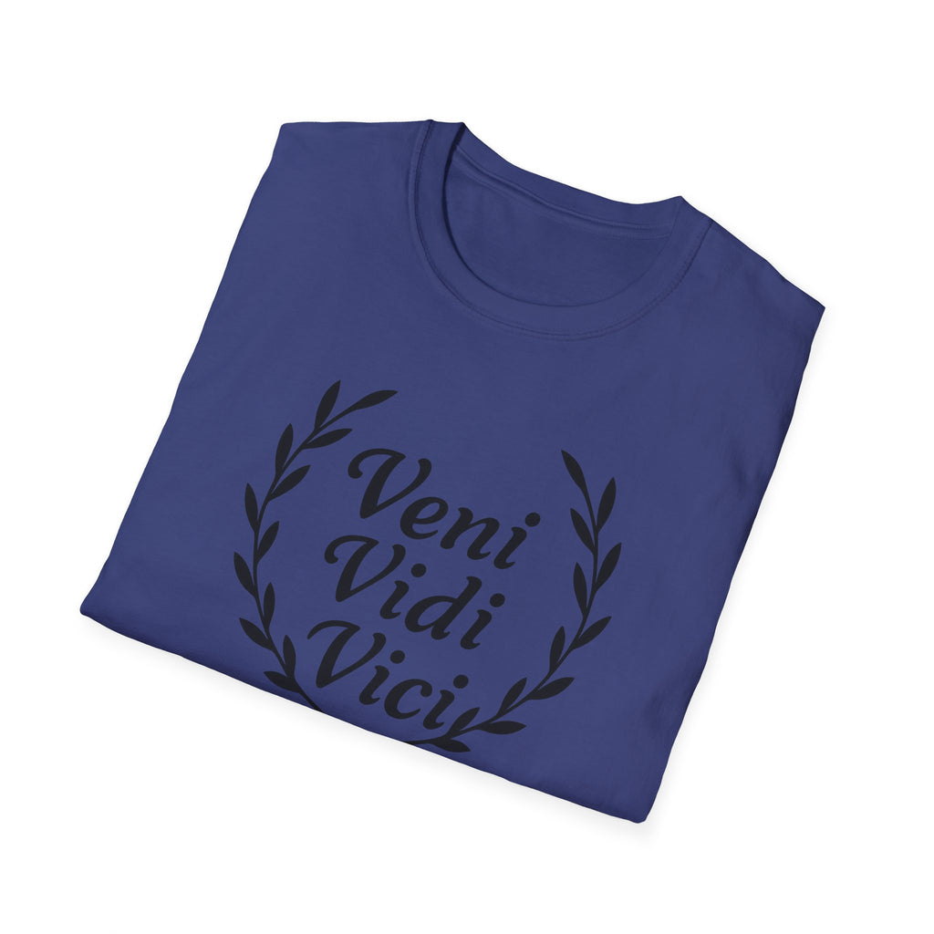 Veni Vidi Vici Black Design T-Shirt