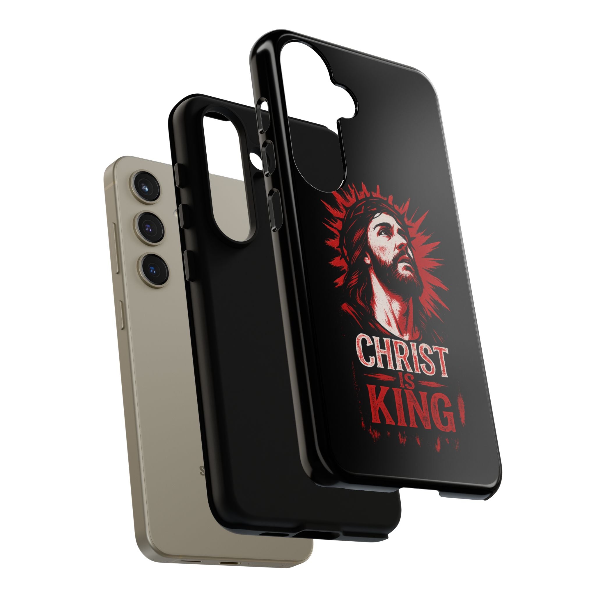 Christ is King Phone Case, Tough Phone Cover for Christian Faith