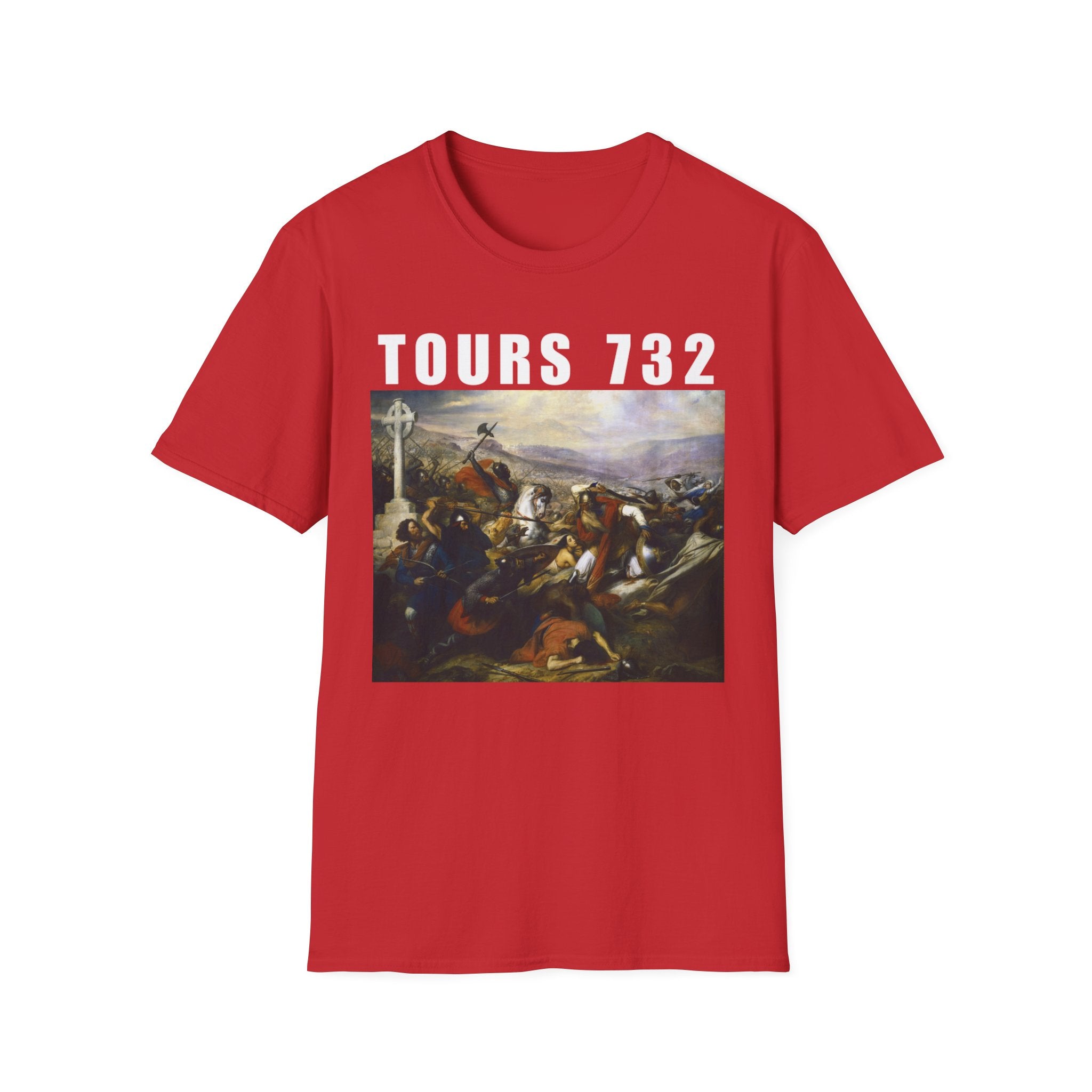 Battle of Tours 732 T-Shirt, Battle of Tours Charles De Steuben Painting Shirt, Crusader Art Shirt