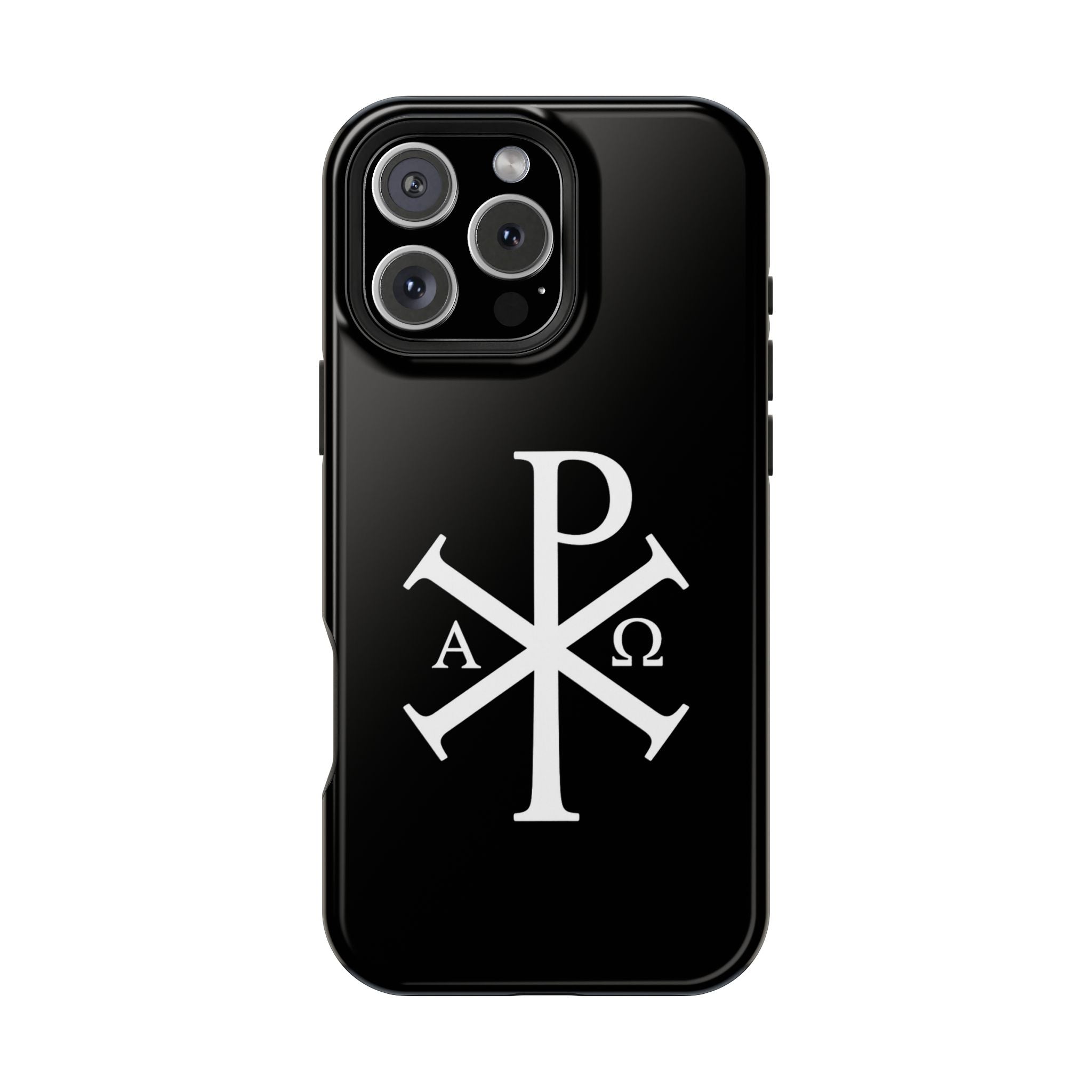 Pi Chi Rho White Design Magnetic Impact-Resistant Cases