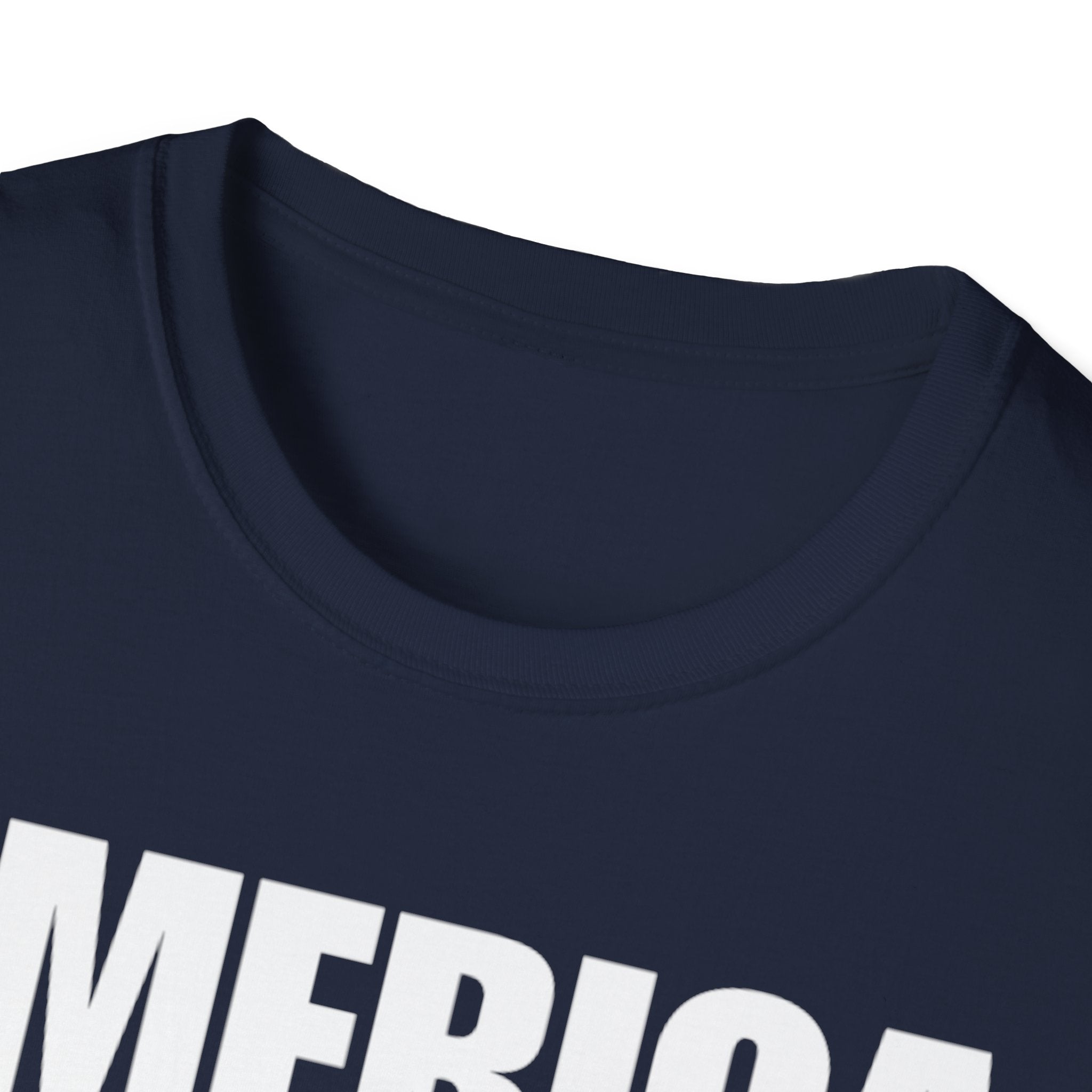 America First (Text Only) Unisex Softstyle T-Shirt