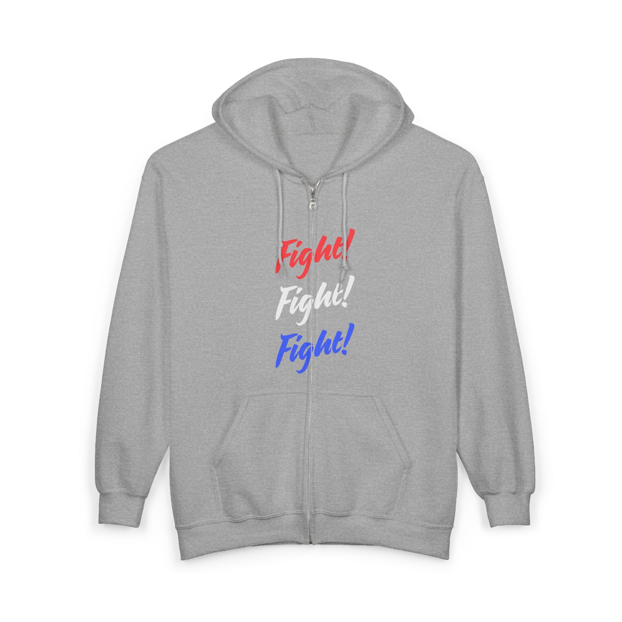 Fight! Fight! Fight! Zip-Up Hoodie, Fight, Fight, Fight Zip-Up Sweatshirt