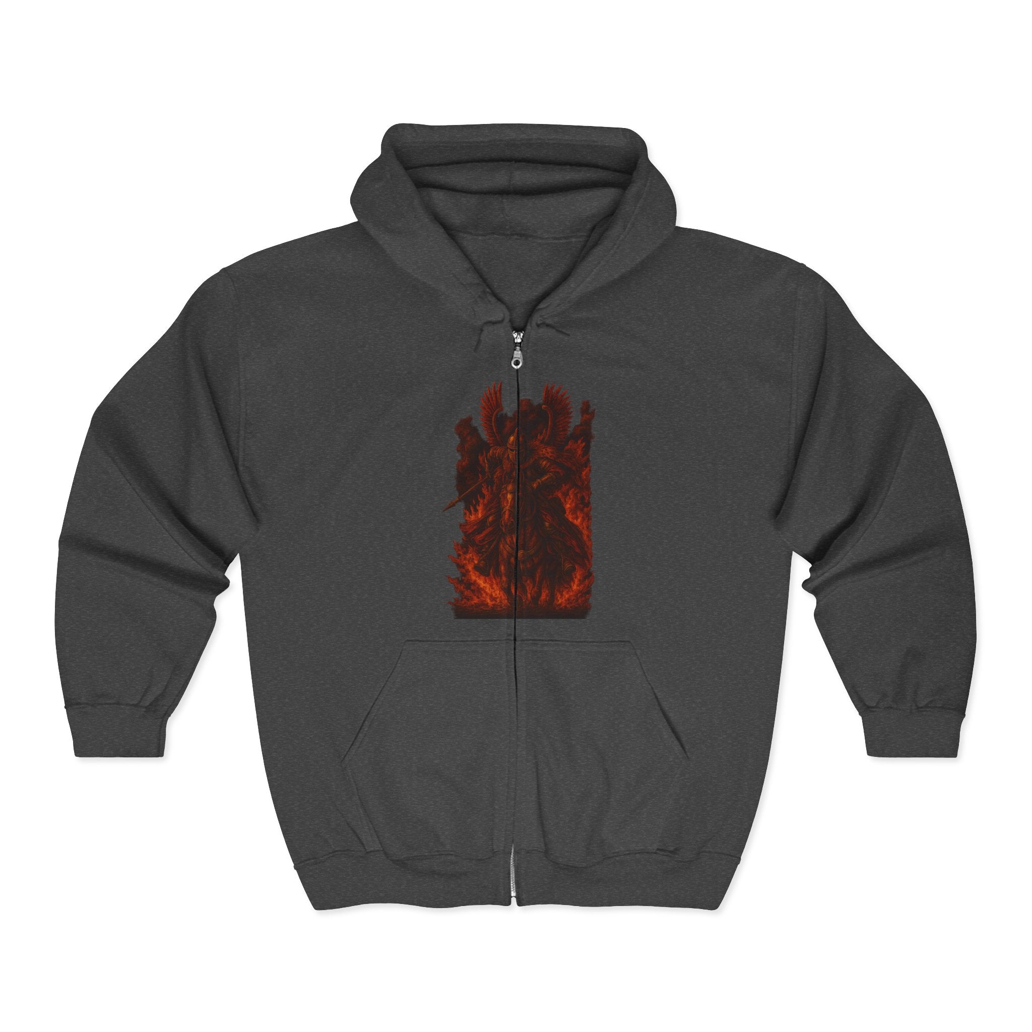 Fierce \Winged Hussar Graphic Zip Up Hoodie