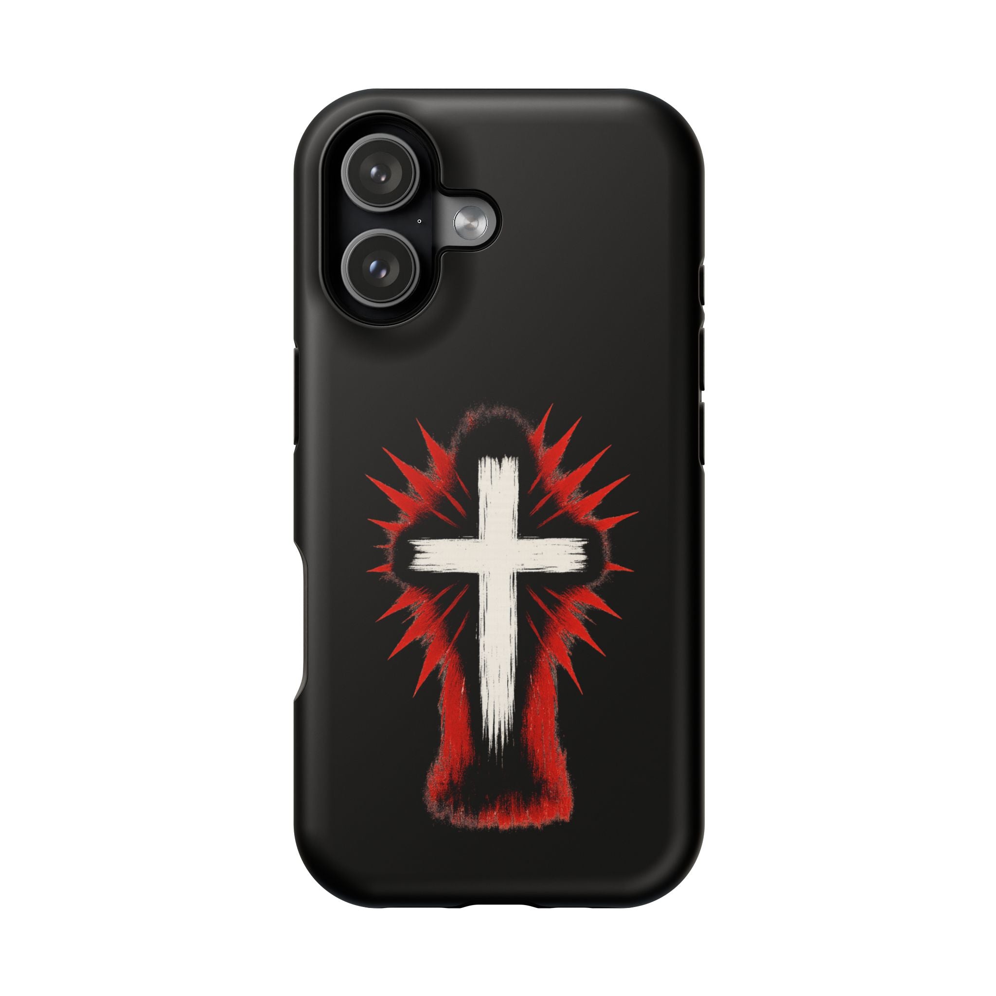 Crucifix Magnetic Impact Resistant Phone Case