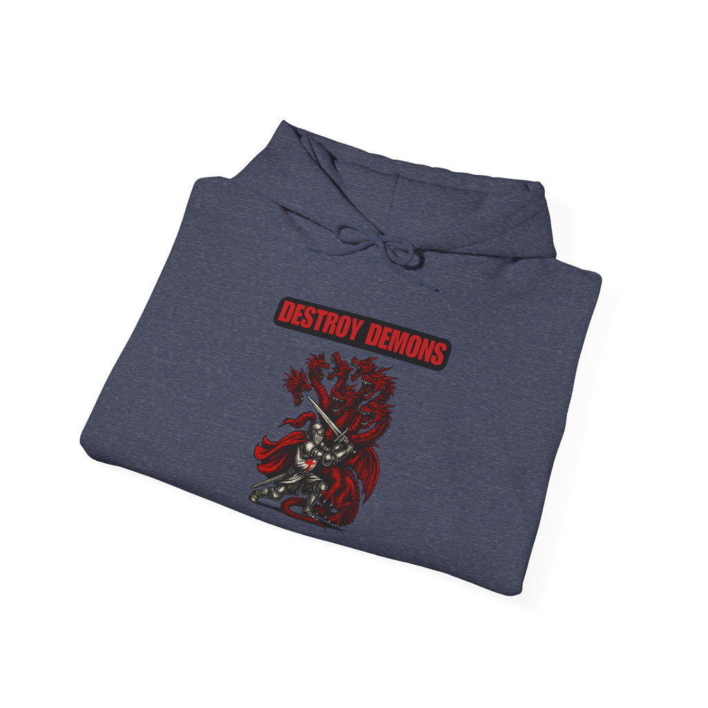 Destroy Demons Crusader Vs Great Red Dragon Hoodie Sweatshirt
