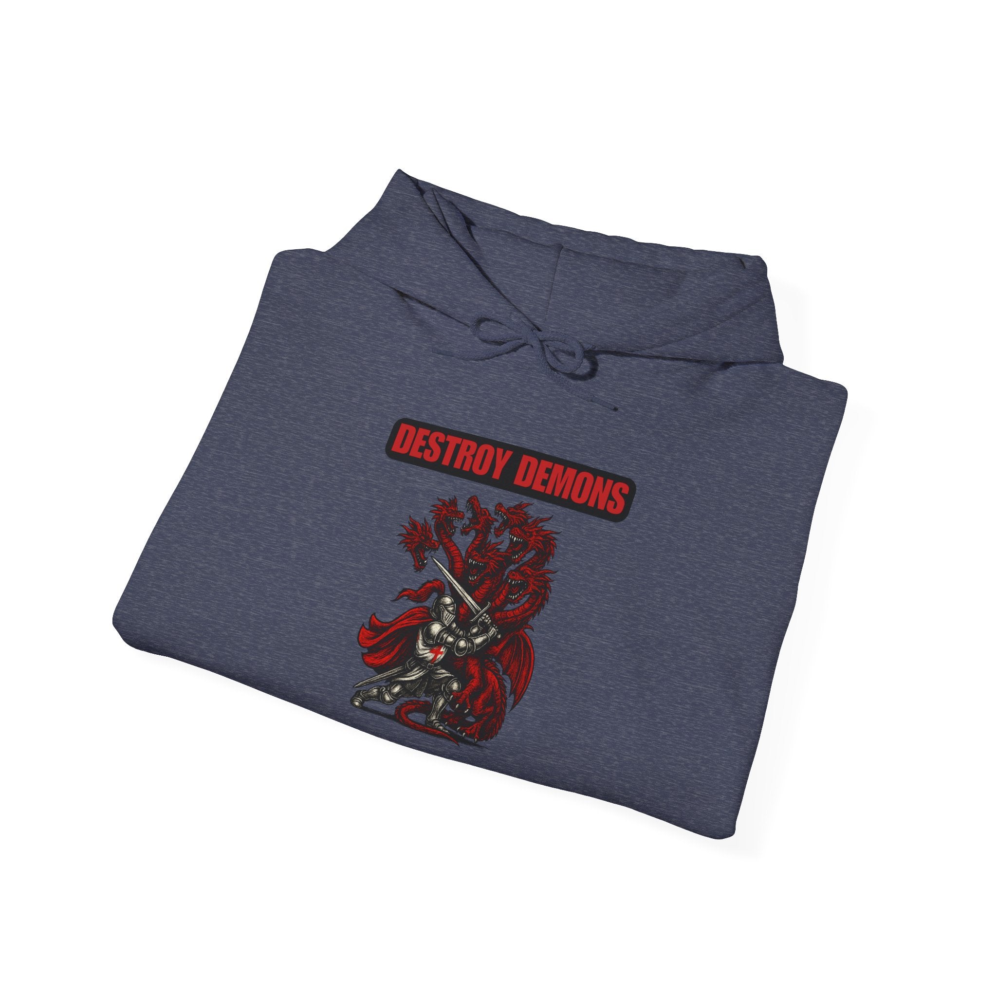 Destroy Demons Crusader Vs Great Red Dragon Hoodie Sweatshirt