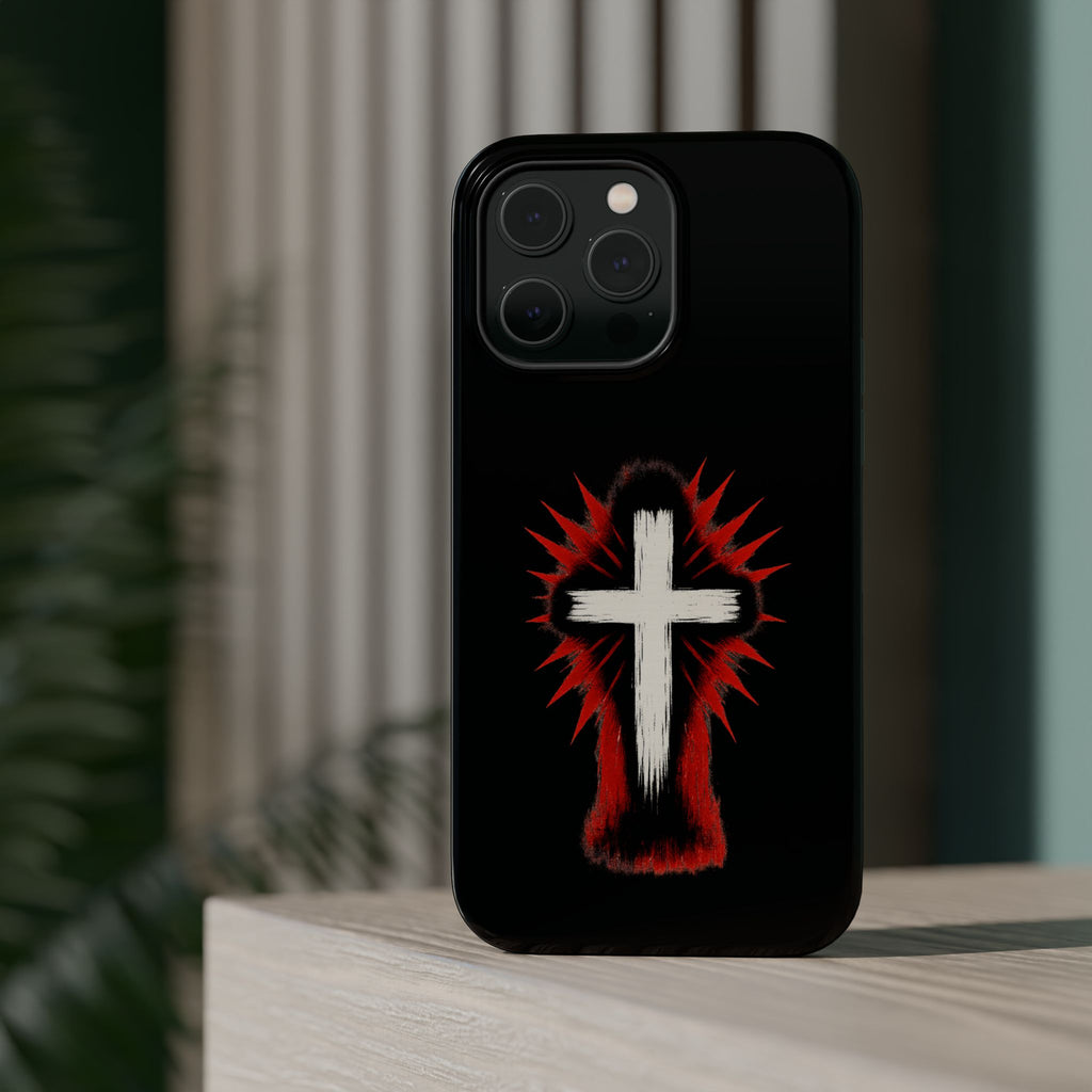 Crucifix Magnetic Impact Resistant Phone Case