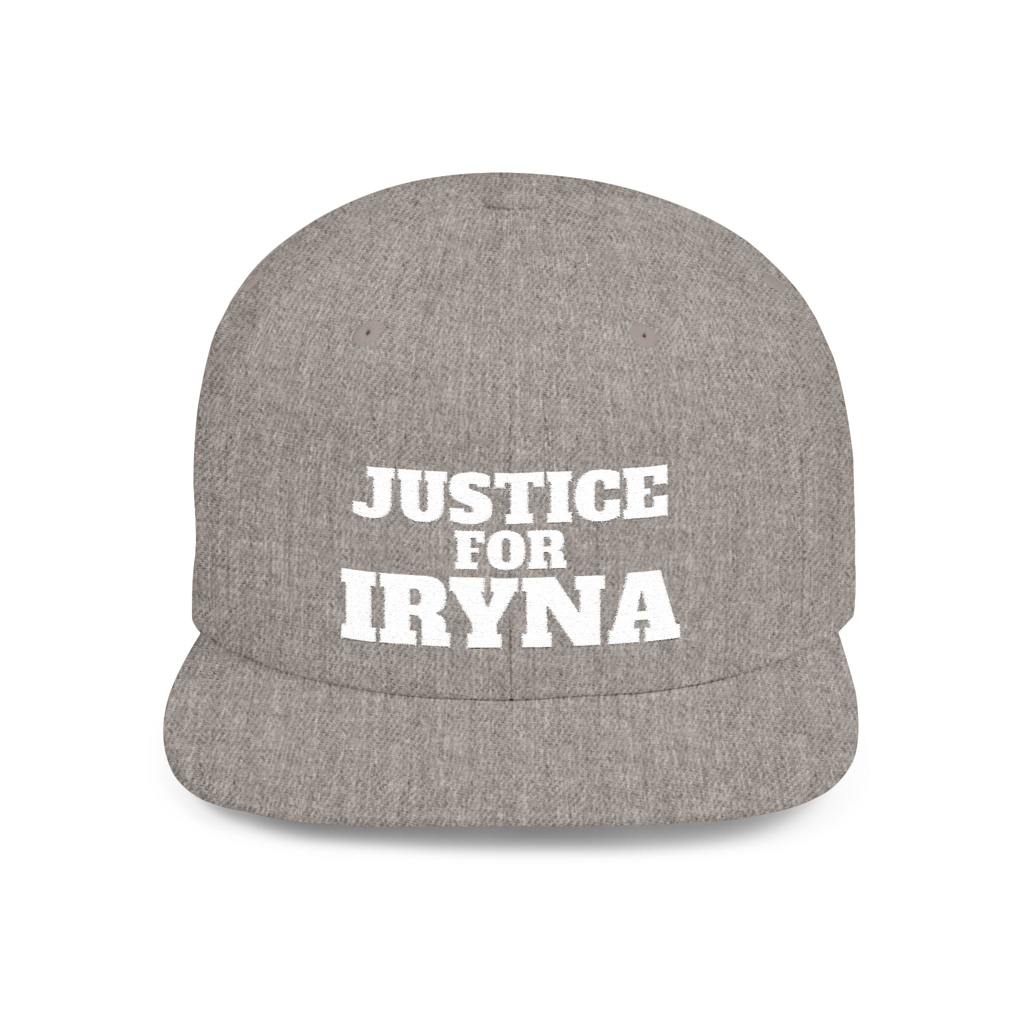 Justice for Iryna Flat Bill Snapback Hat, Statement Cap, Gift for [...]