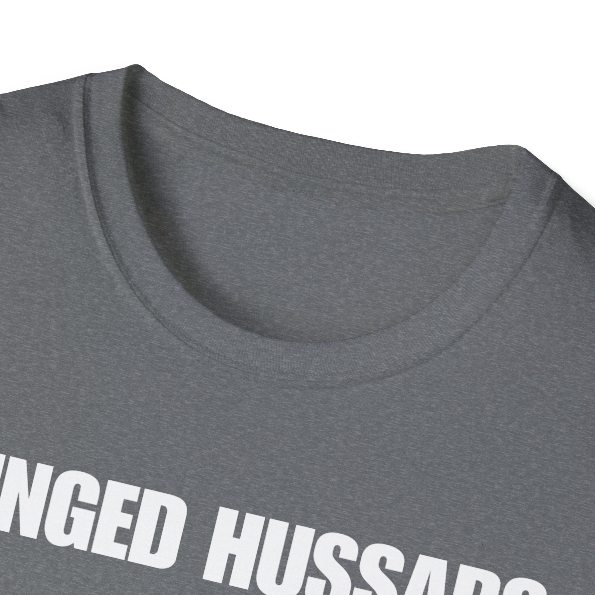 Winged Hussar White Design Softstyle Cotton T-Shirt