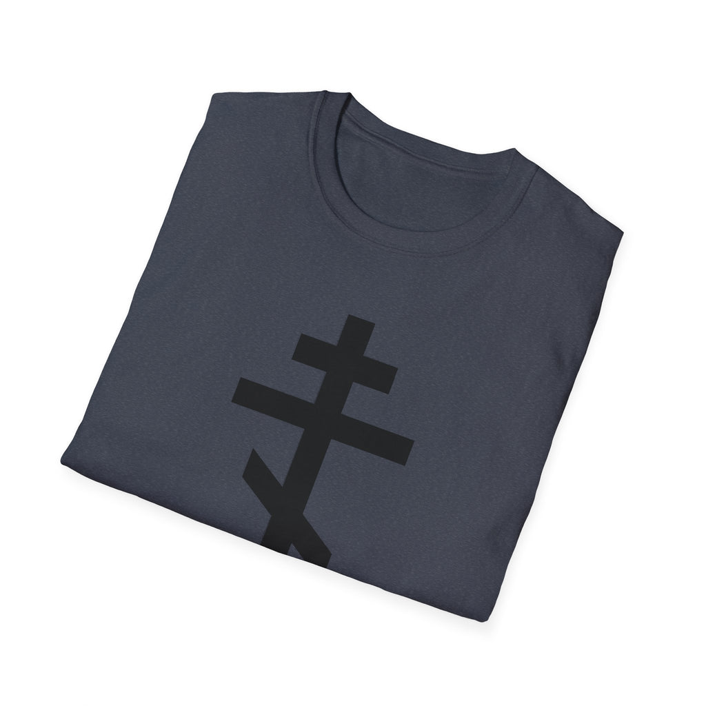 Crucifix Black Unisex Cotton Softstyle T-Shirt