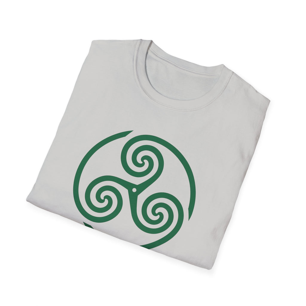 Celtic Spiral Triskele Symbol Alt Design White T-Shirt