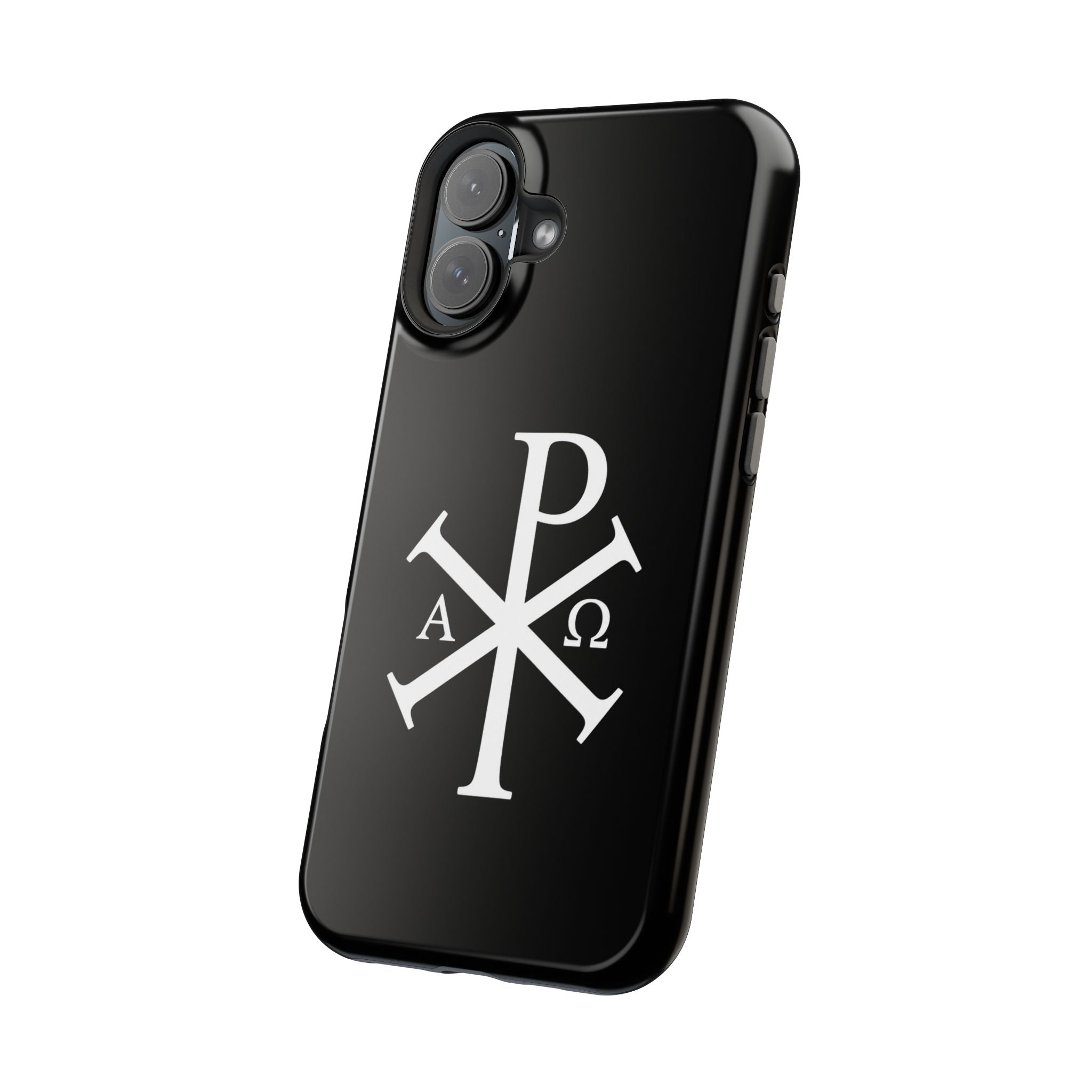 Pi Chi Rho White Design Magnetic Impact-Resistant Cases