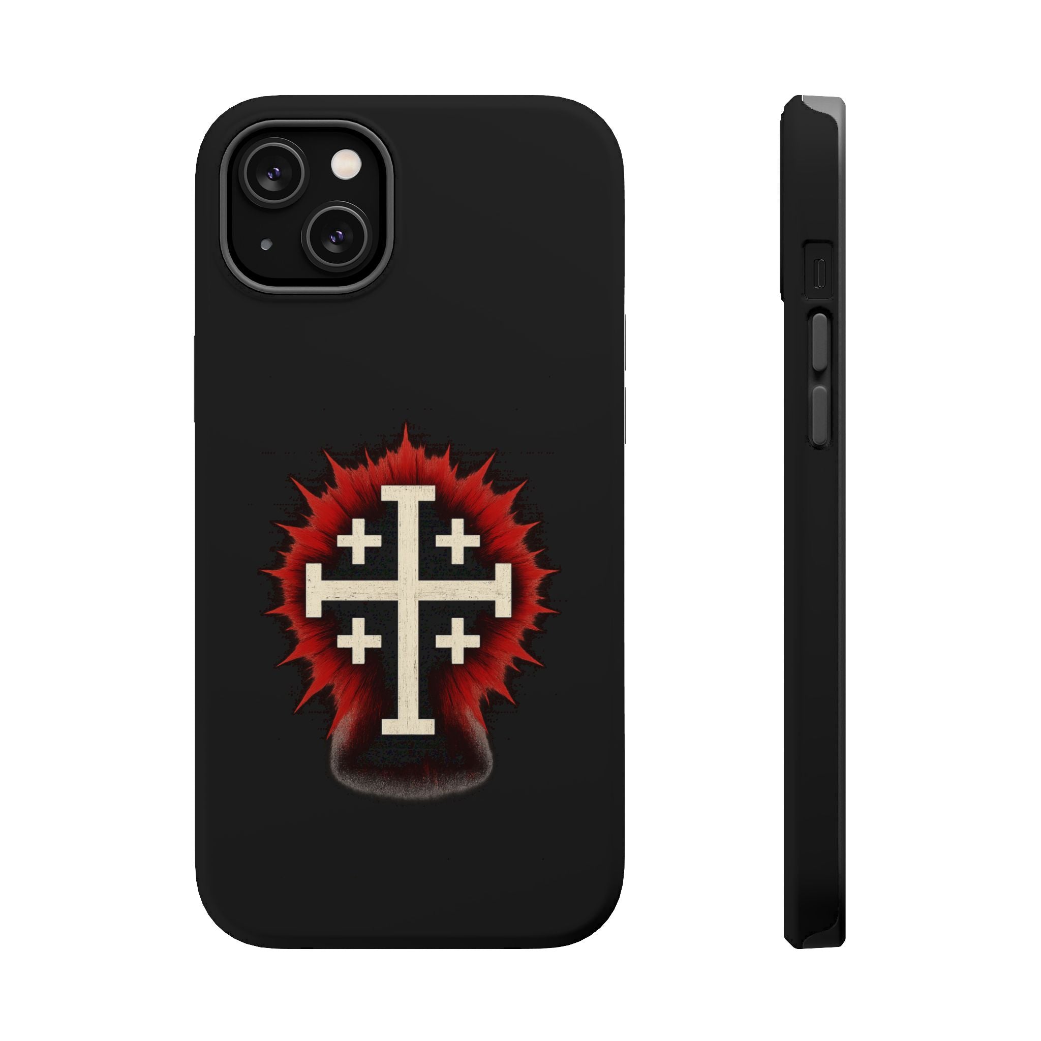 Cross Graphic Impact-Resistant Magnetic Phone Case