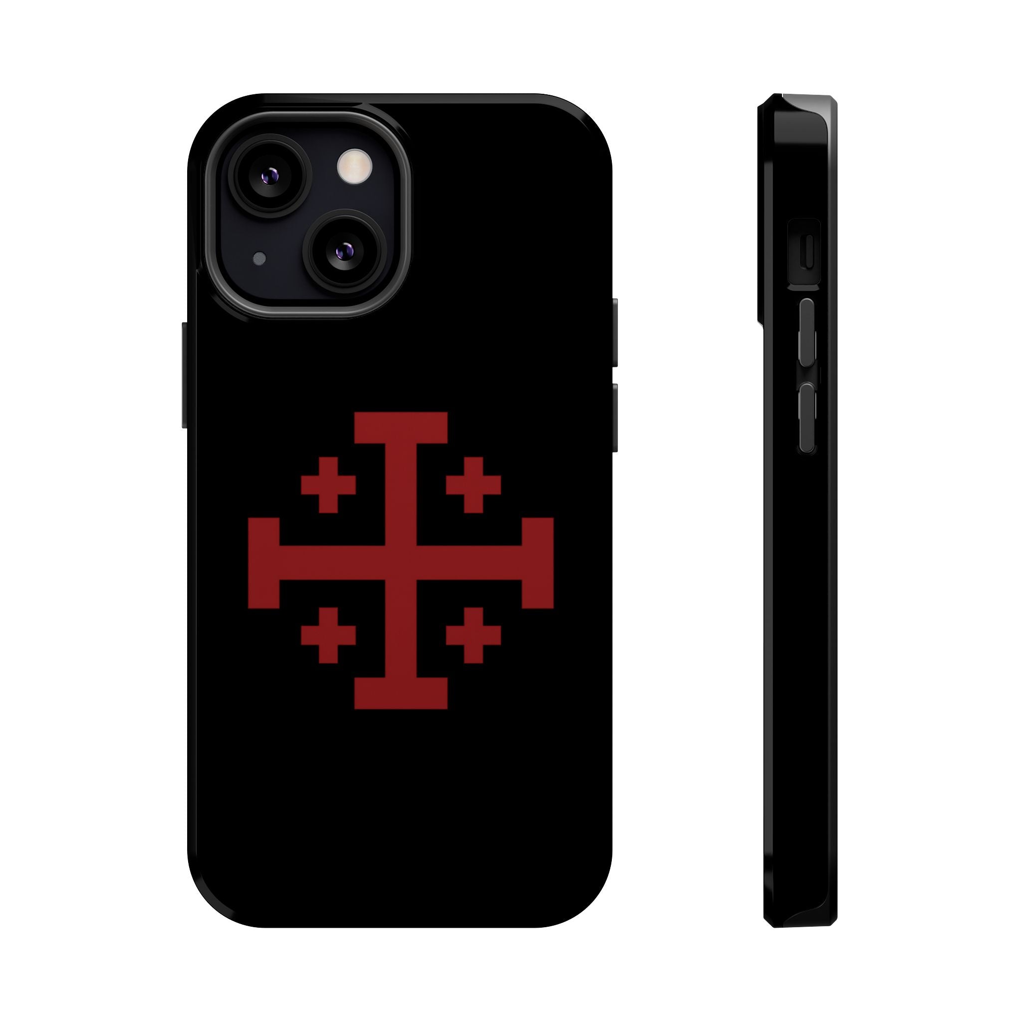 Cross Of Jerusalem Red Design Magnetic Impact-Resistant Cases