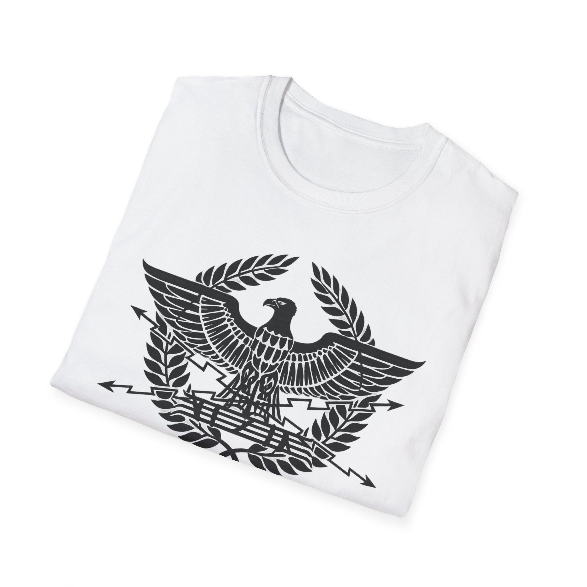 Roman Eagle SPQR Black Design Softstyle T-Shirt