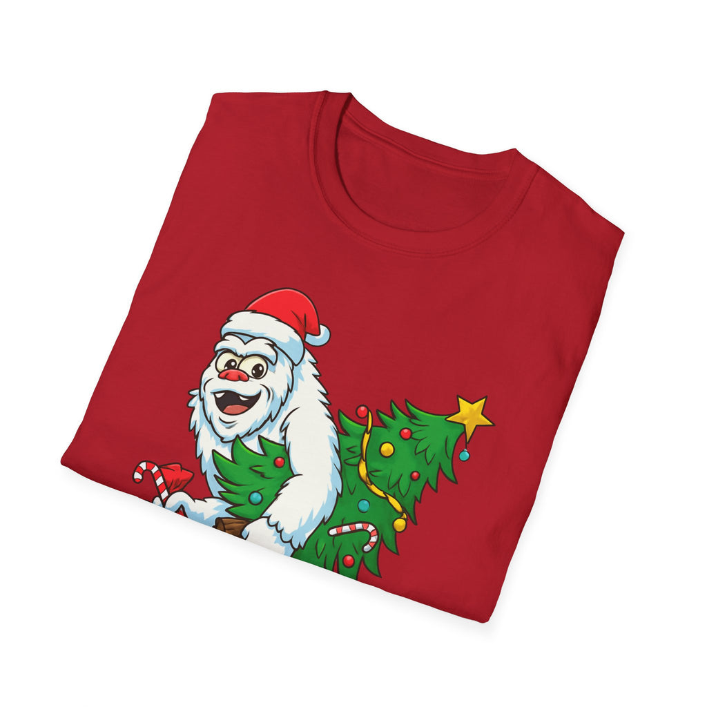 Yeti Stole Christmas T-Shirt | Funny Holiday Tee | Festive Unisex Cotton Shirt