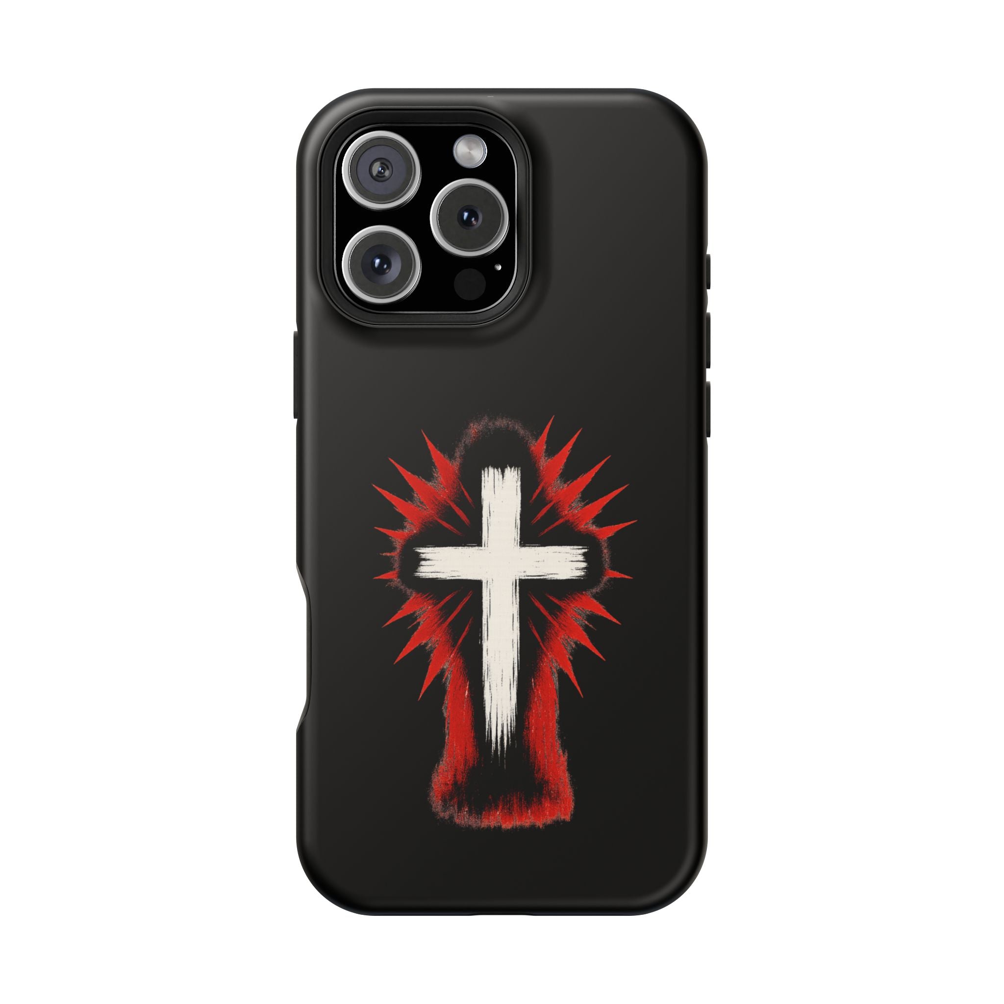 Crucifix Magnetic Impact Resistant Phone Case