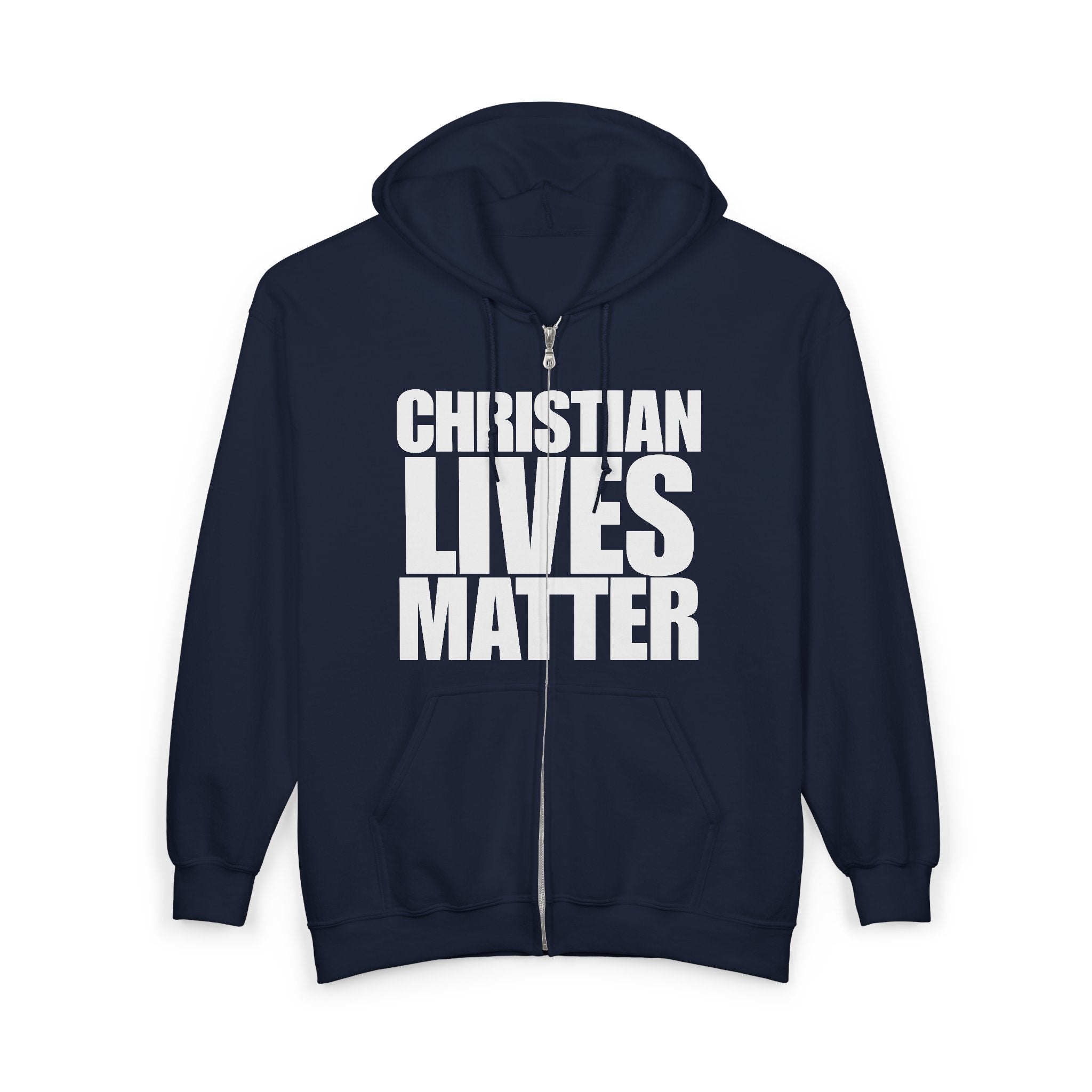 Christian Lives Matter Full Zip Hoodie Sweatshirt
