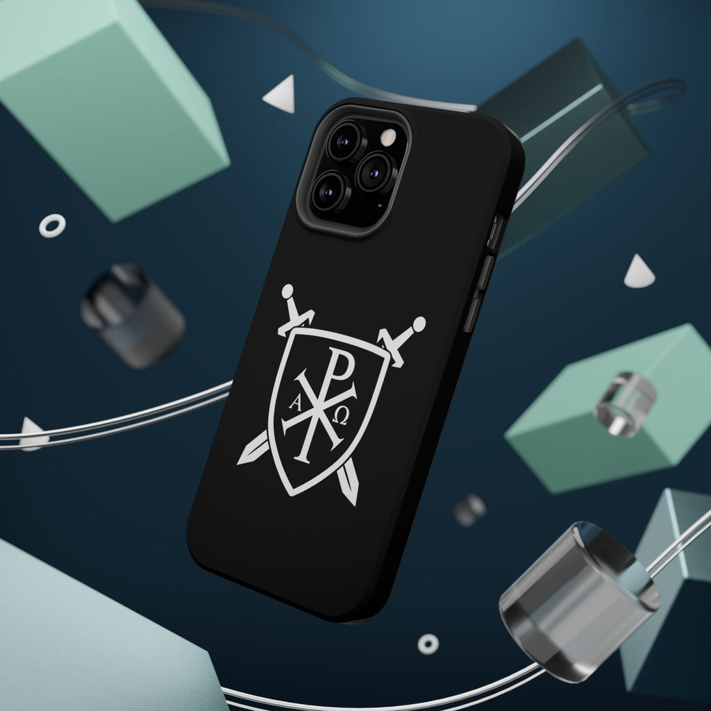 Swords and Shield Pi Chi Rho Graphic Design Magnetic Impact-Resistant Cases