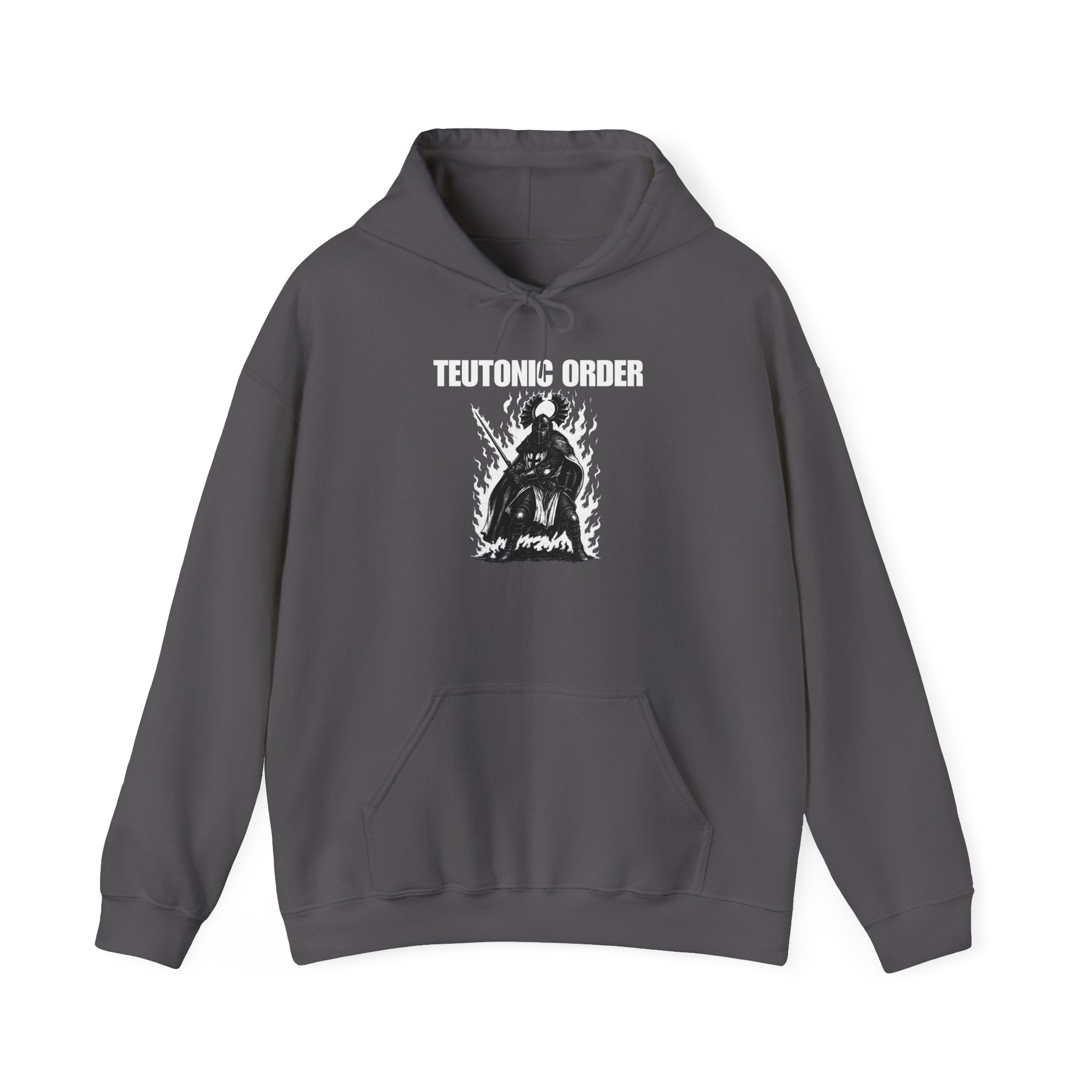 Teutonic Order Heavy Blend Pull Over Hoodie, Casual Unisex Sweatshirt, Gothic Style Apparel, Perfect Gift for Fans, Cozy Warm Clothing