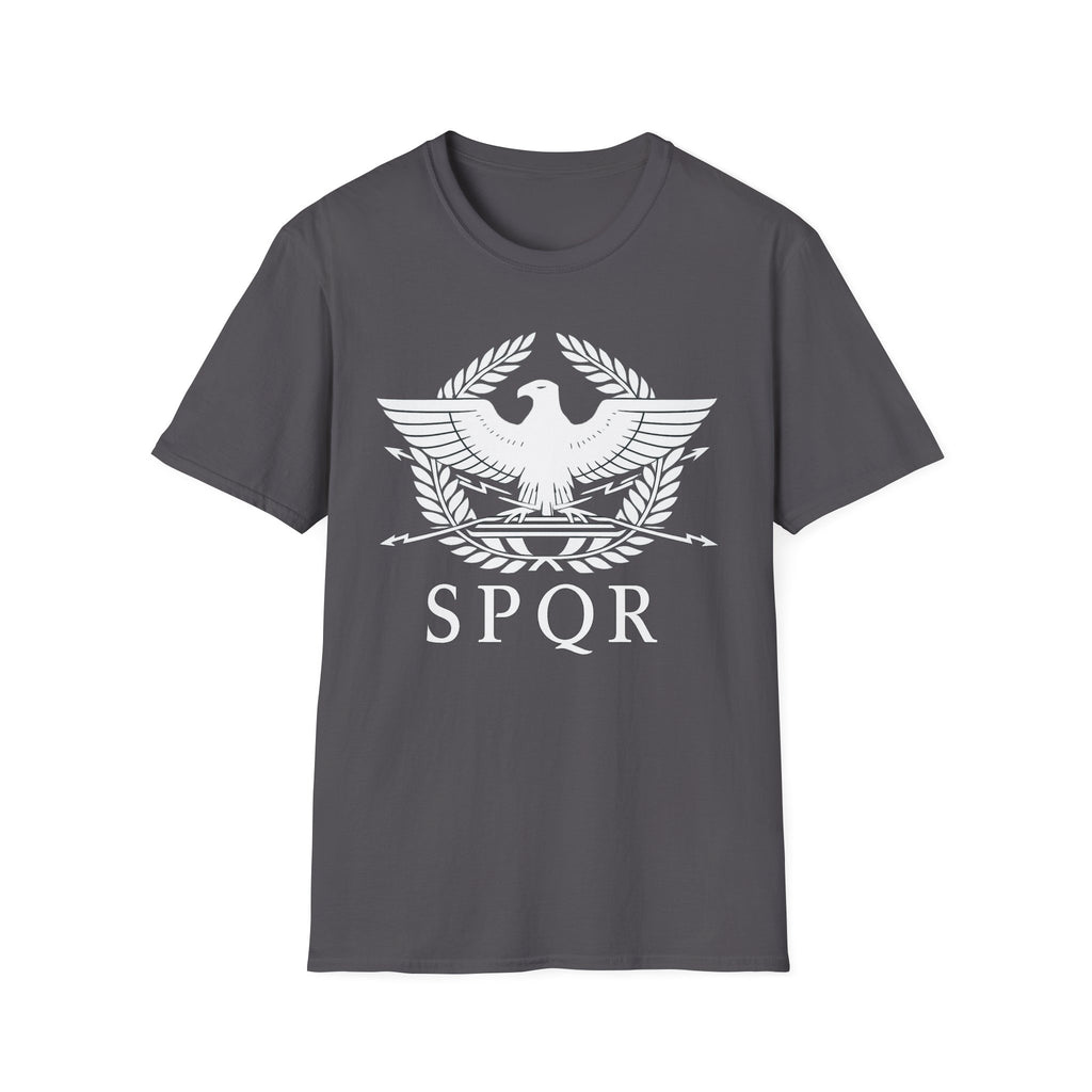 SPQR Roman Eagle White Design Softstyle T-Shirt