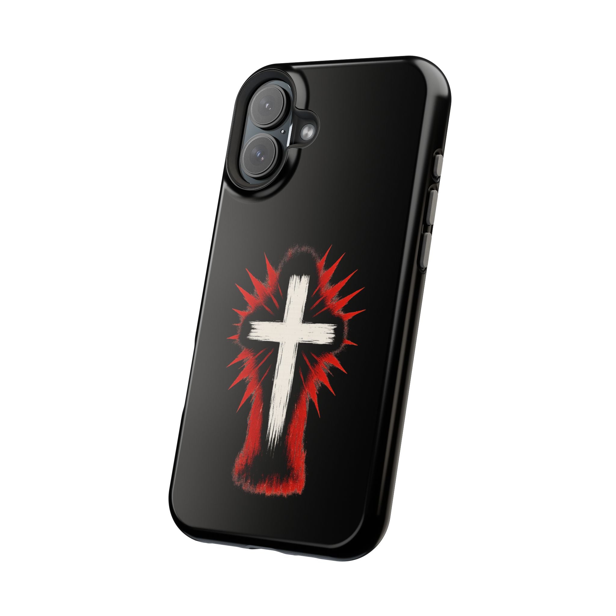 Crucifix Magnetic Impact Resistant Phone Case