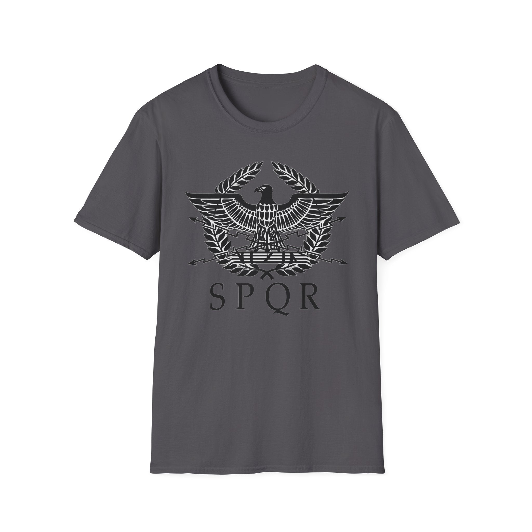 Roman Eagle SPQR Black Design Softstyle T-Shirt
