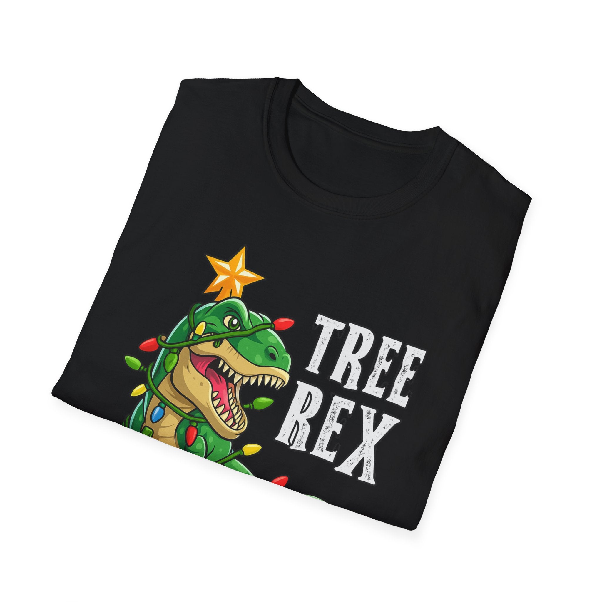 Christmas Tree Rex T-Shirt | Funny Dinosaur Holiday Tee | Festive Graphic Shirt