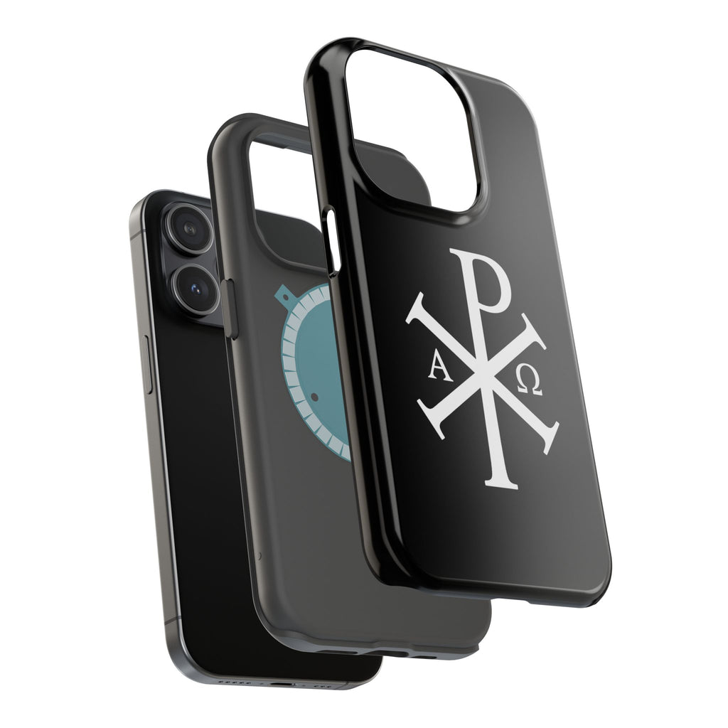 Pi Chi Rho White Design Magnetic Impact-Resistant Cases
