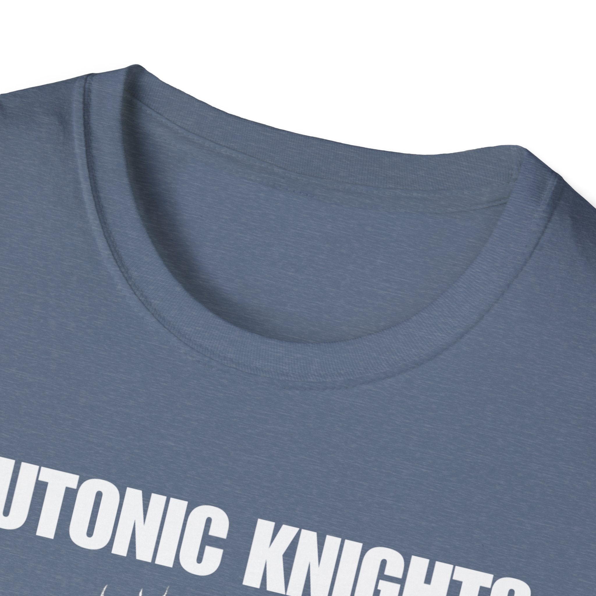 Teutonic Knight With Aura and "Teutonic Knights" Text Soft Style Cotton Shirt T-Shirt