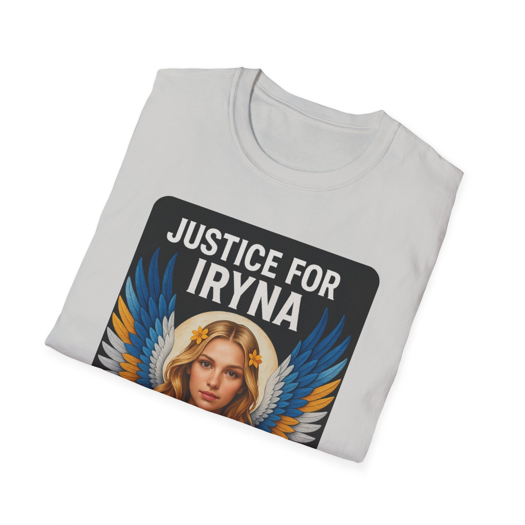 Justice for Iryna Unisex Softstyle T-Shirt, Protest T-Shirt, Statement Apparel