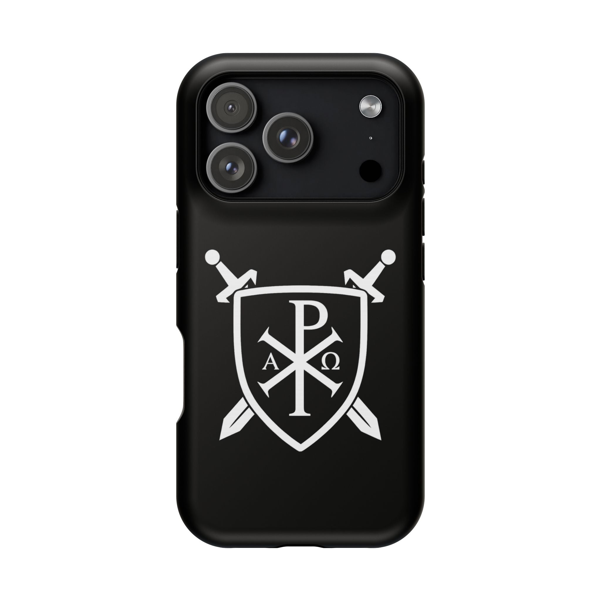 Swords and Shield Pi Chi Rho Graphic Design Magnetic Impact-Resistant Cases