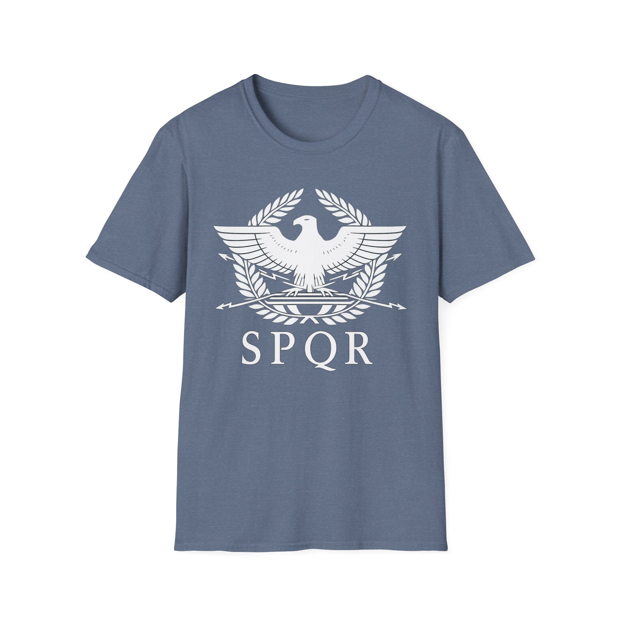 SPQR Roman Eagle White Design Softstyle T-Shirt