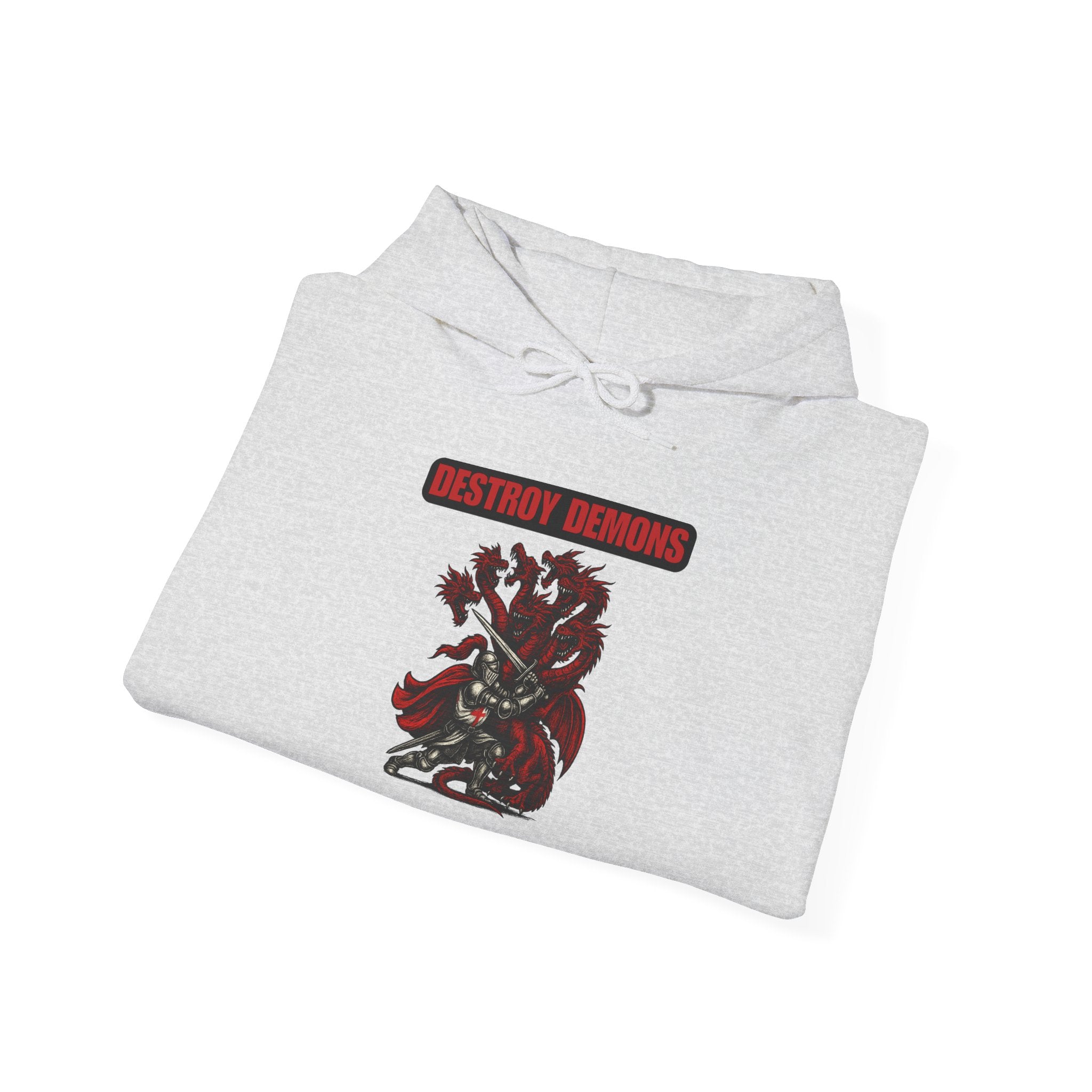 Destroy Demons Crusader Vs Great Red Dragon Hoodie Sweatshirt