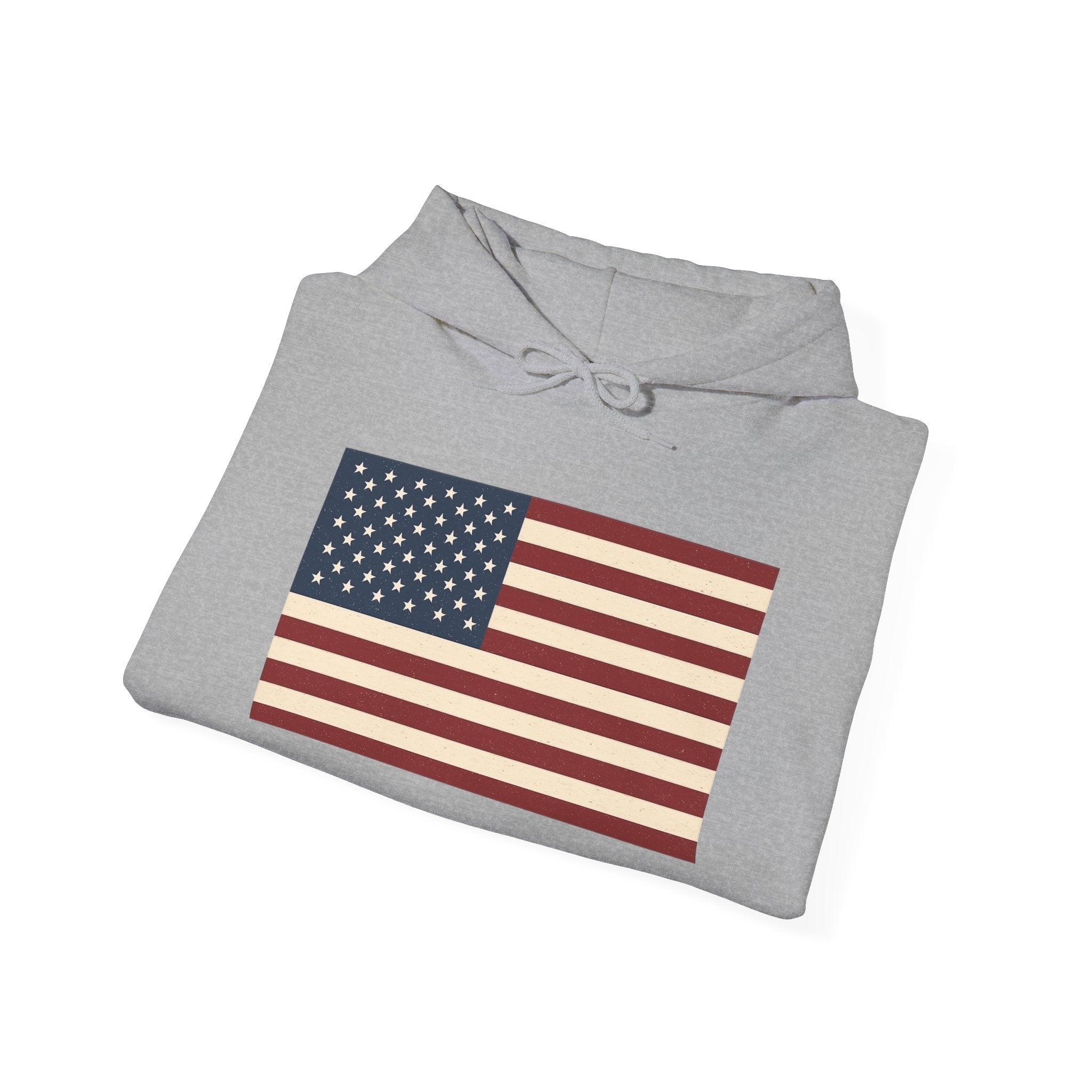 American Flag Pull Over Hoodie Sweatshirt