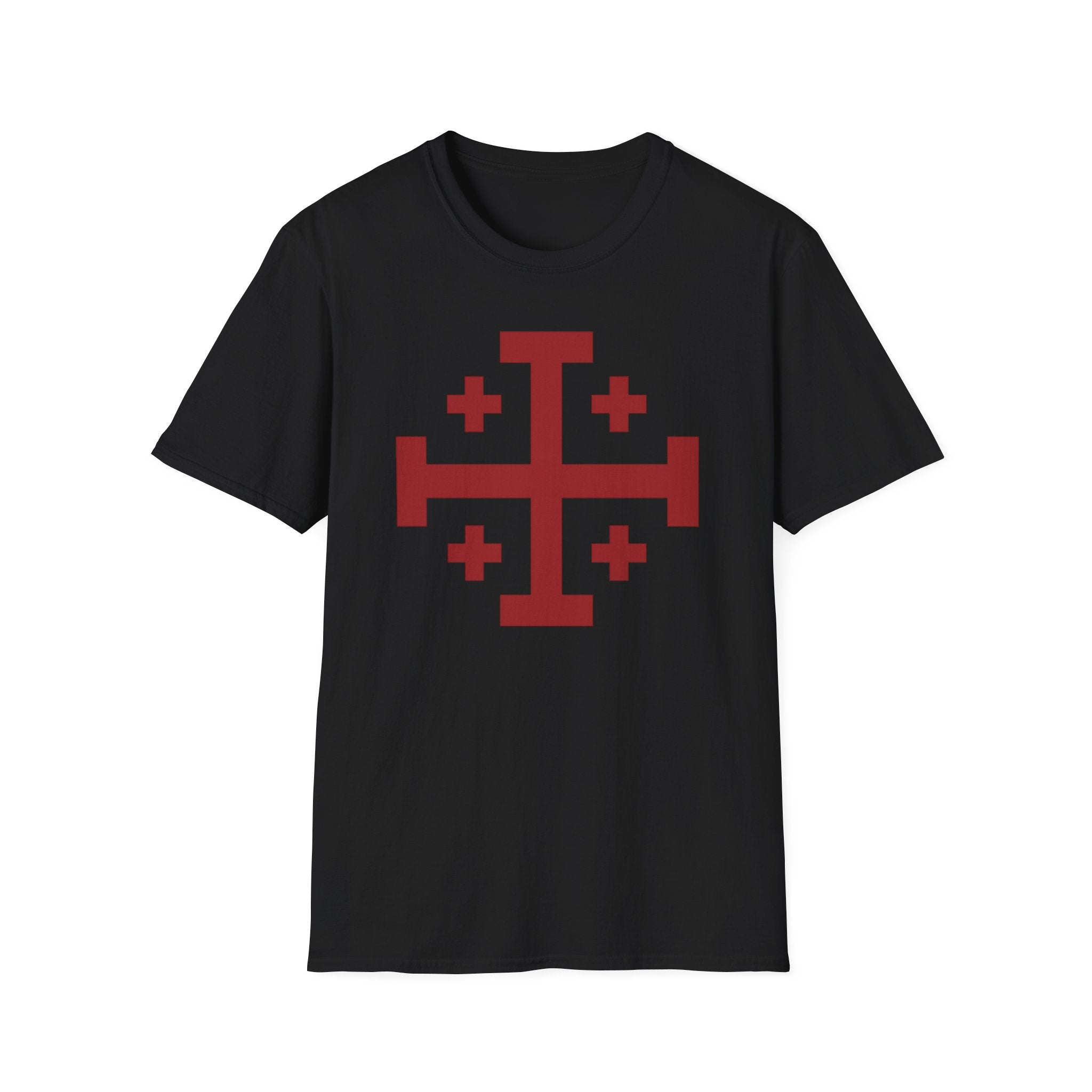 Cross of Jerusalem Red Design Softstyle T-Shirt