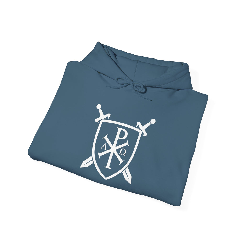 Pi Chi Rho Swords and Shield Crest Pull Over Hoodie Sweatshirt
