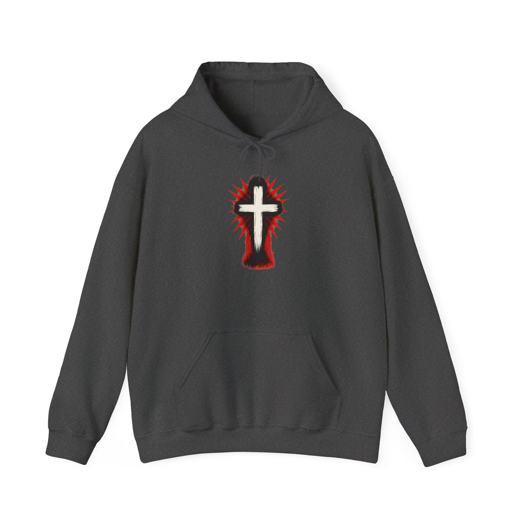 Cross Design Unisex Hoodie, Crucifix Hoodie