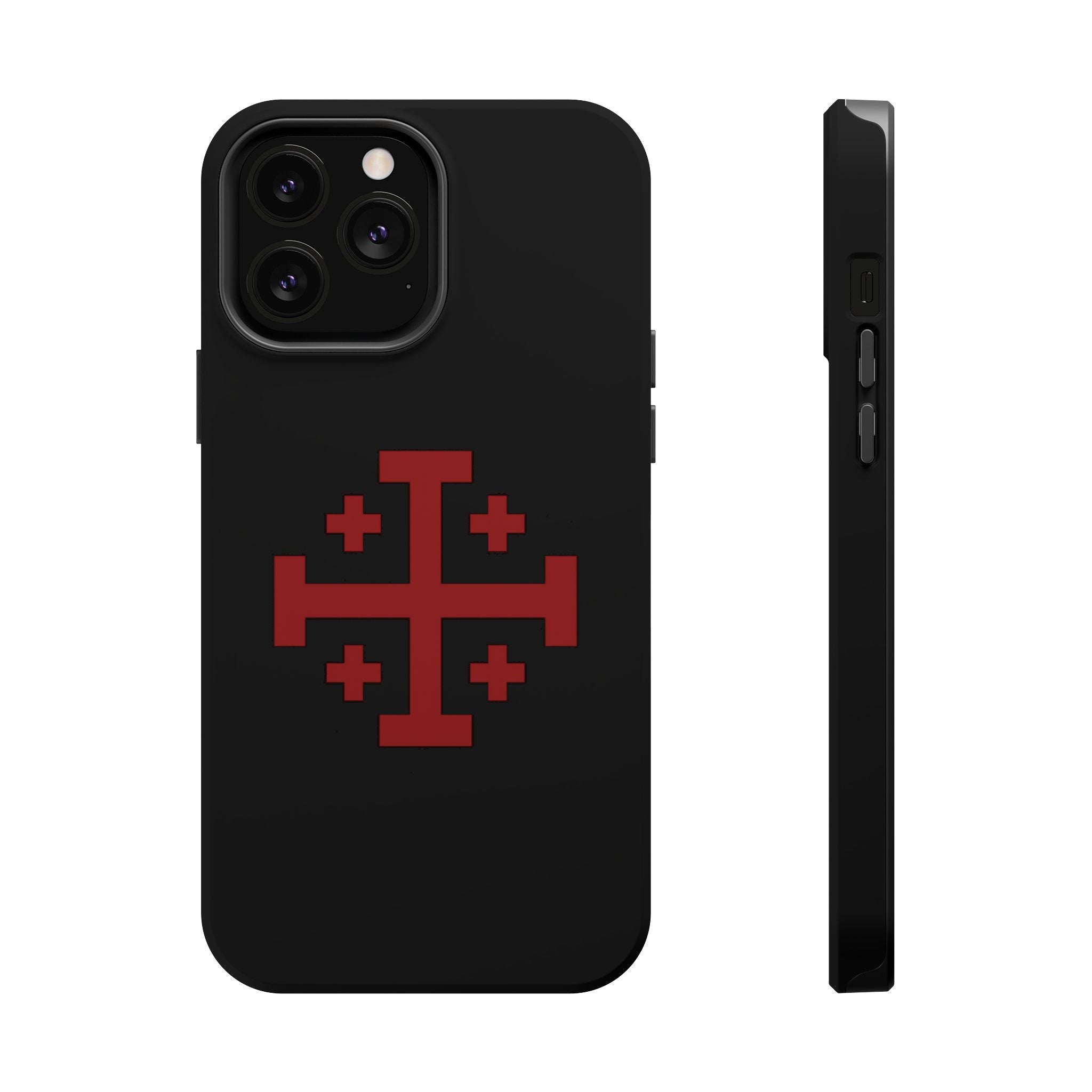 Cross Of Jerusalem Red Design Magnetic Impact-Resistant Cases