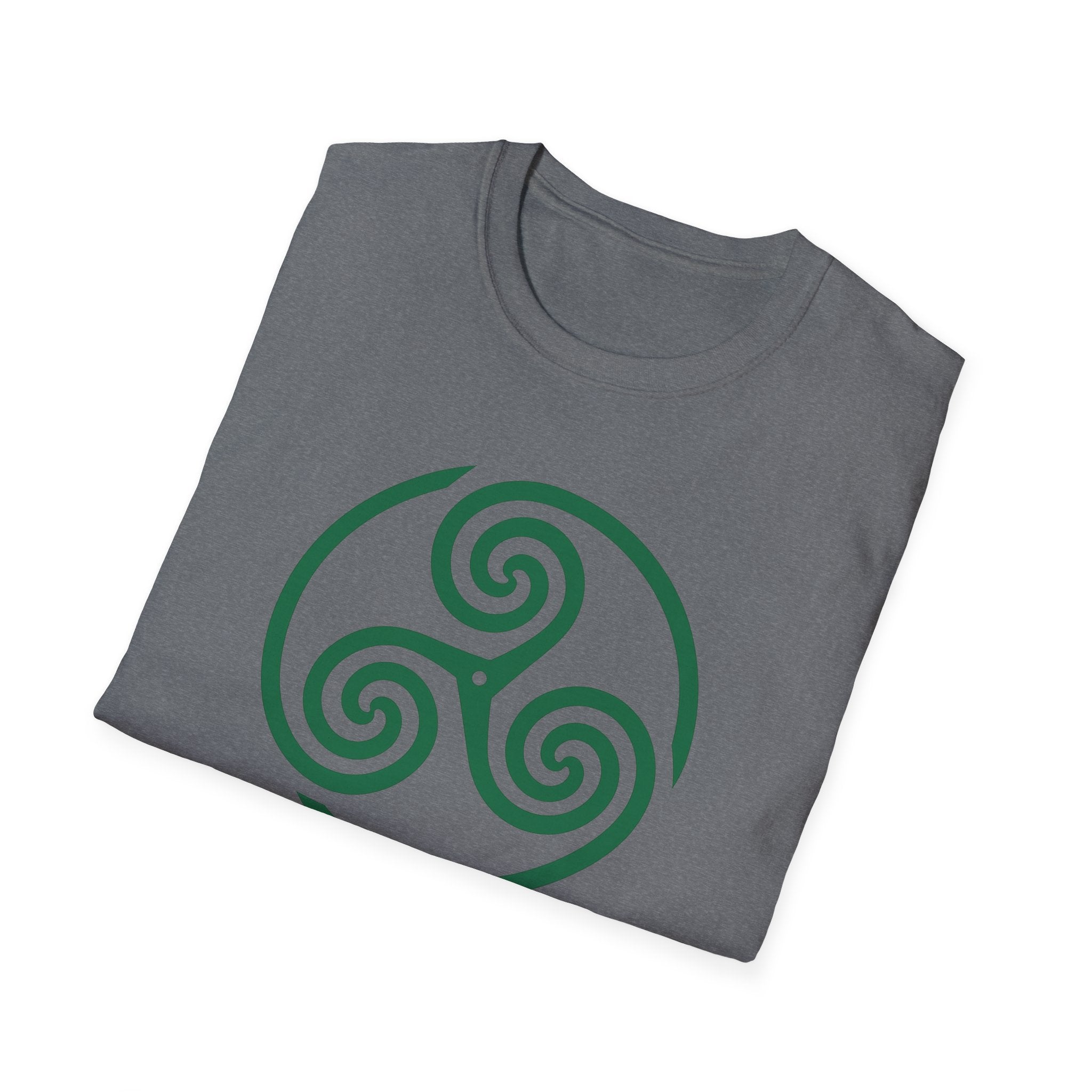 Celtic Spiral Triskele Symbol Alt Design White T-Shirt
