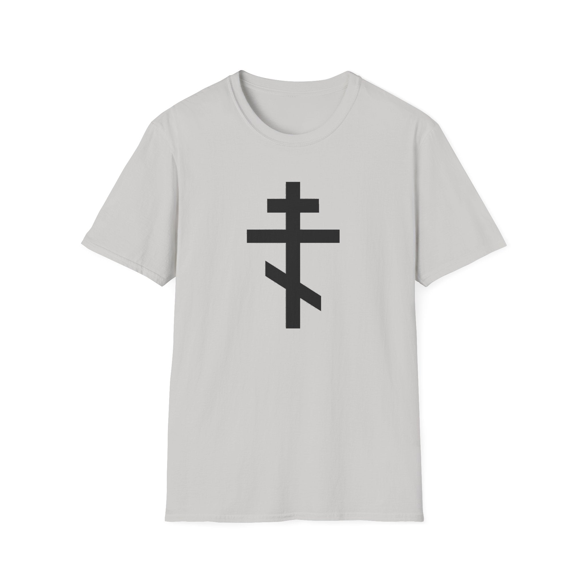 Crucifix Black Unisex Cotton Softstyle T-Shirt