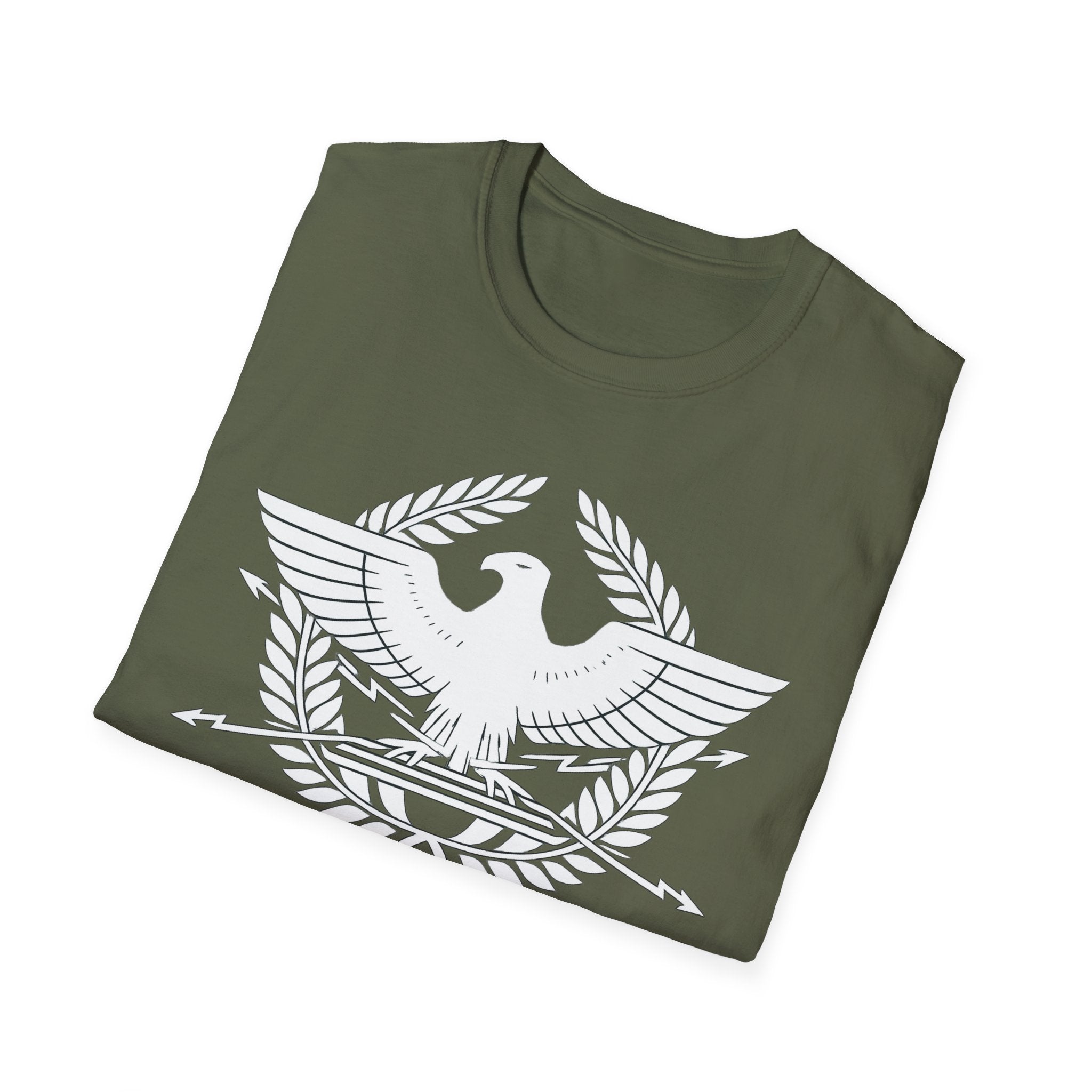 SPQR Roman Eagle White Design Softstyle T-Shirt