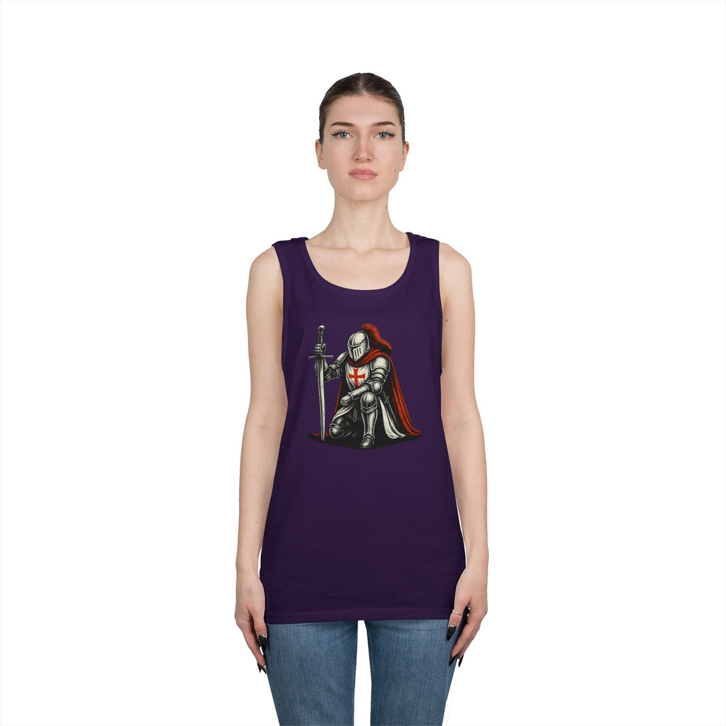 Crusader Knight Unisex Heavy Cotton Tank Top