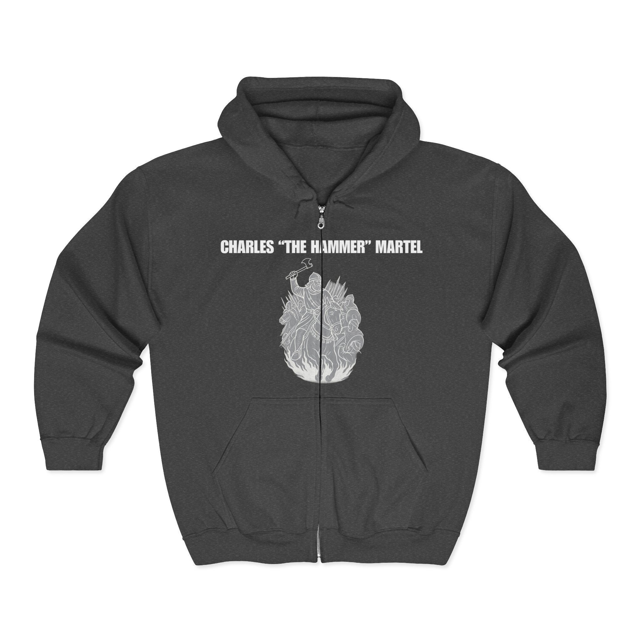 Charles "The Hammer" Martel Zip Up Hoodie Sweatshirt