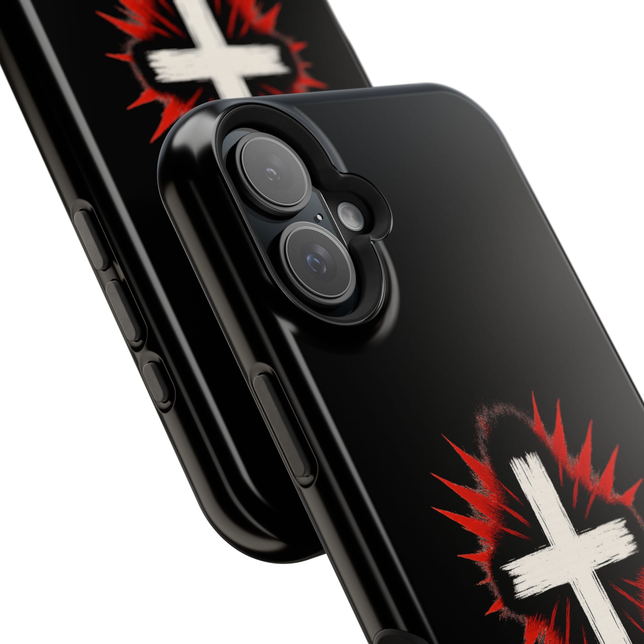 Crucifix Magnetic Impact Resistant Phone Case