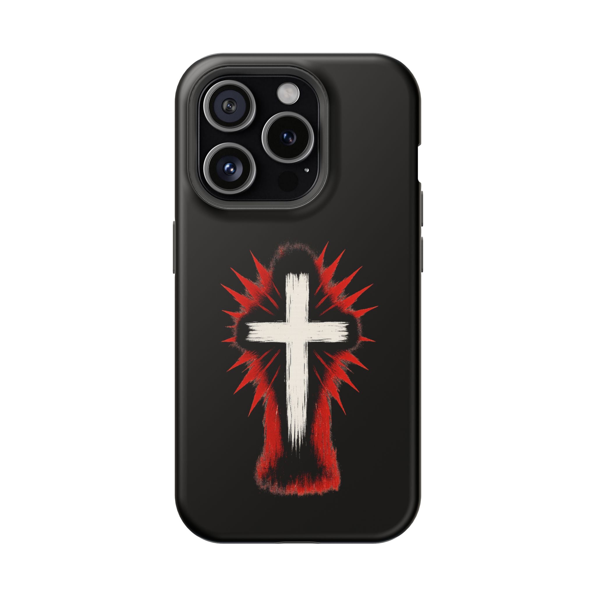 Crucifix Magnetic Impact Resistant Phone Case