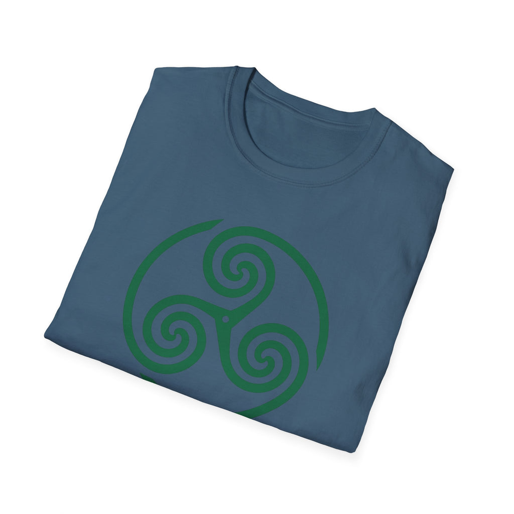 Celtic Spiral Triskele Symbol Alt Design White T-Shirt